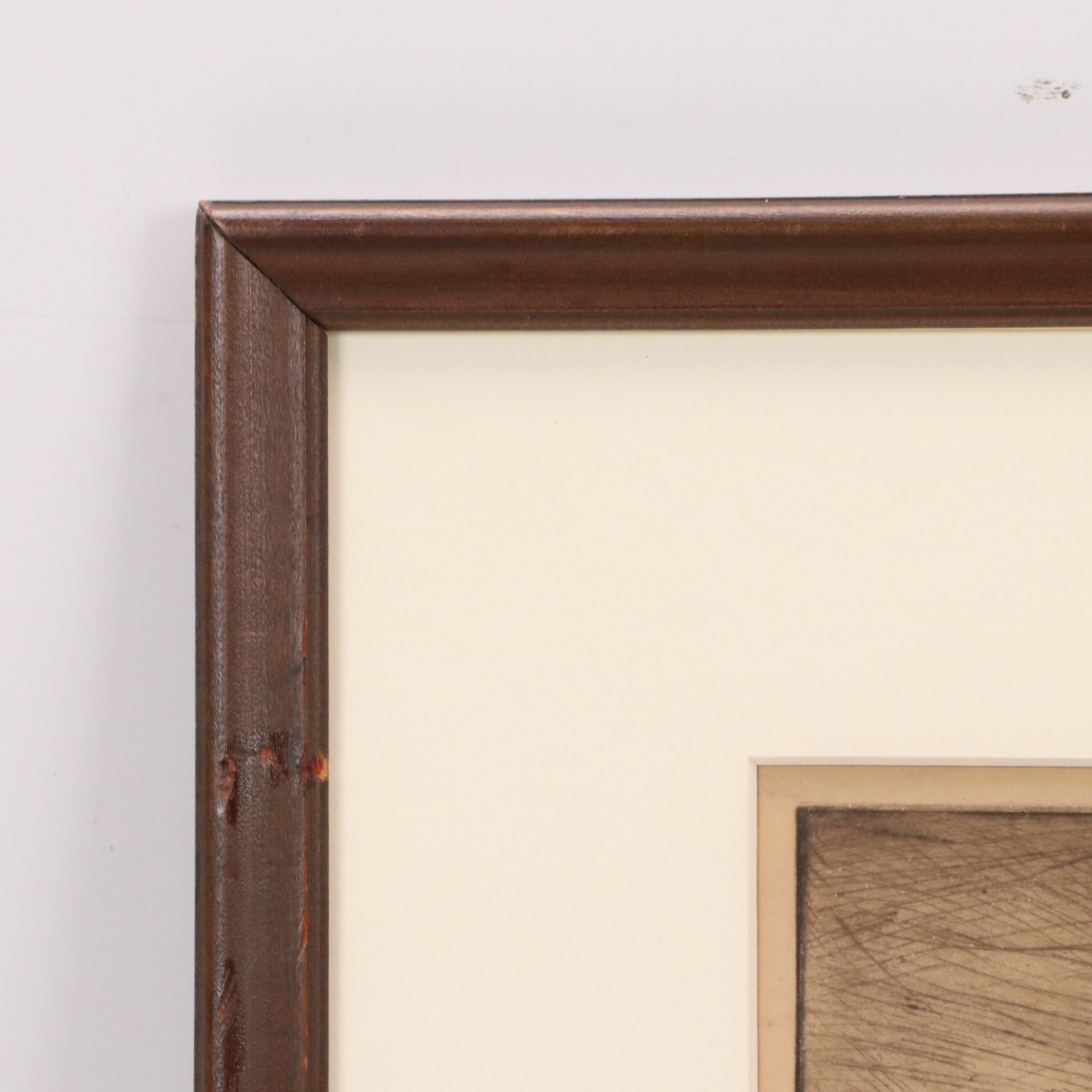 Lewis Henry Meakin Etching of European Landscape with Windmill, 19th to 20th C.