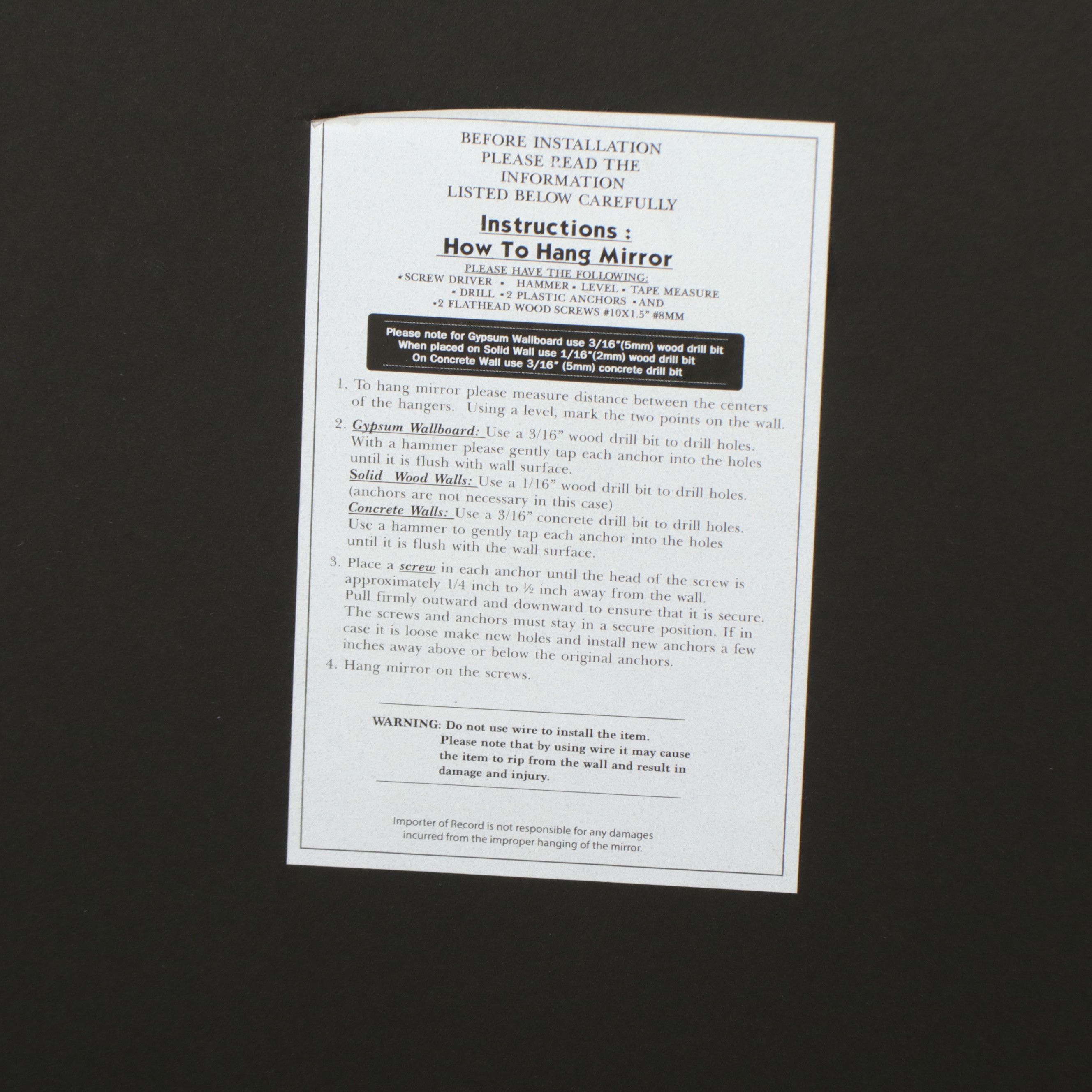 Modern Minimalist Round Wall Mirror