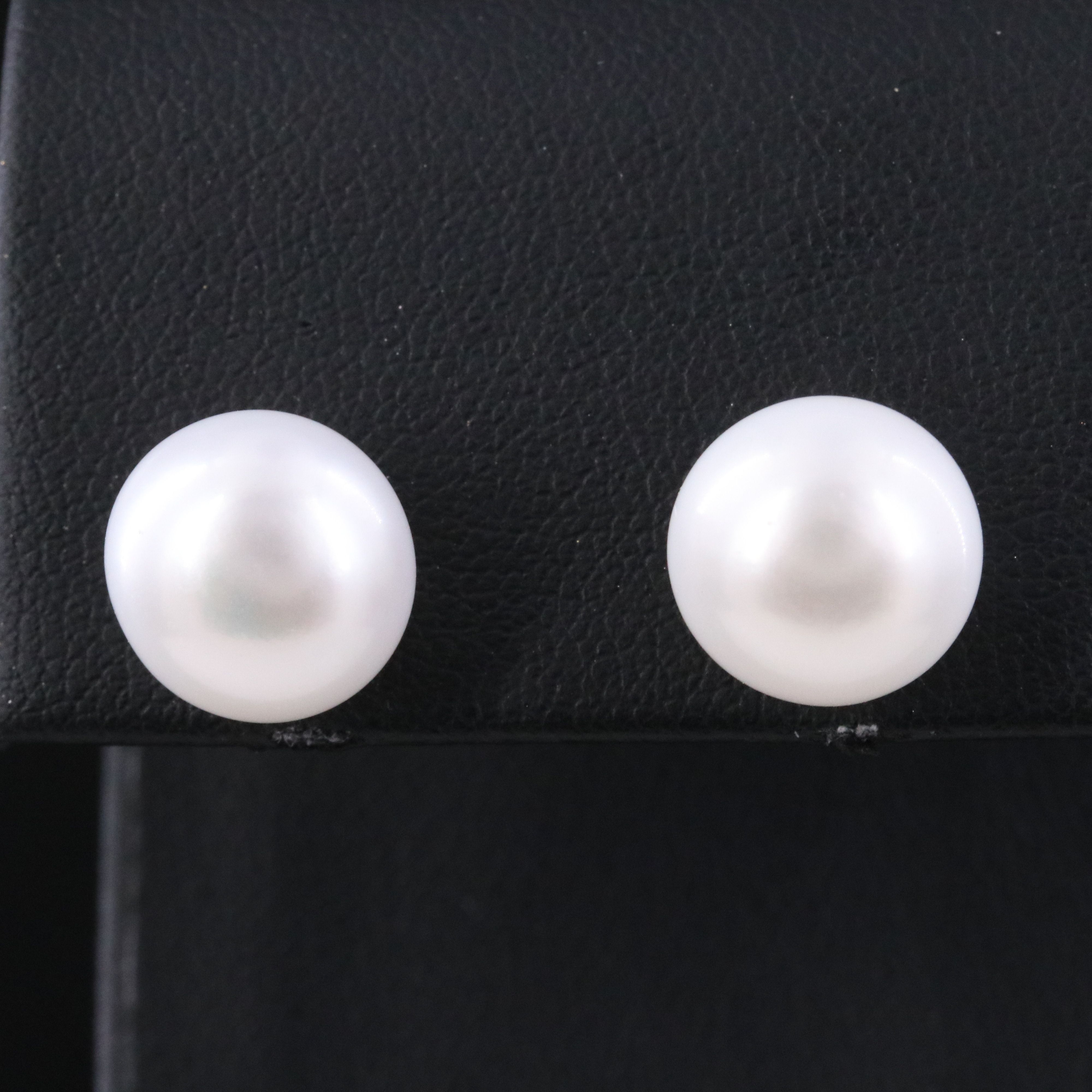 14K Pearl Front-Back Earrings