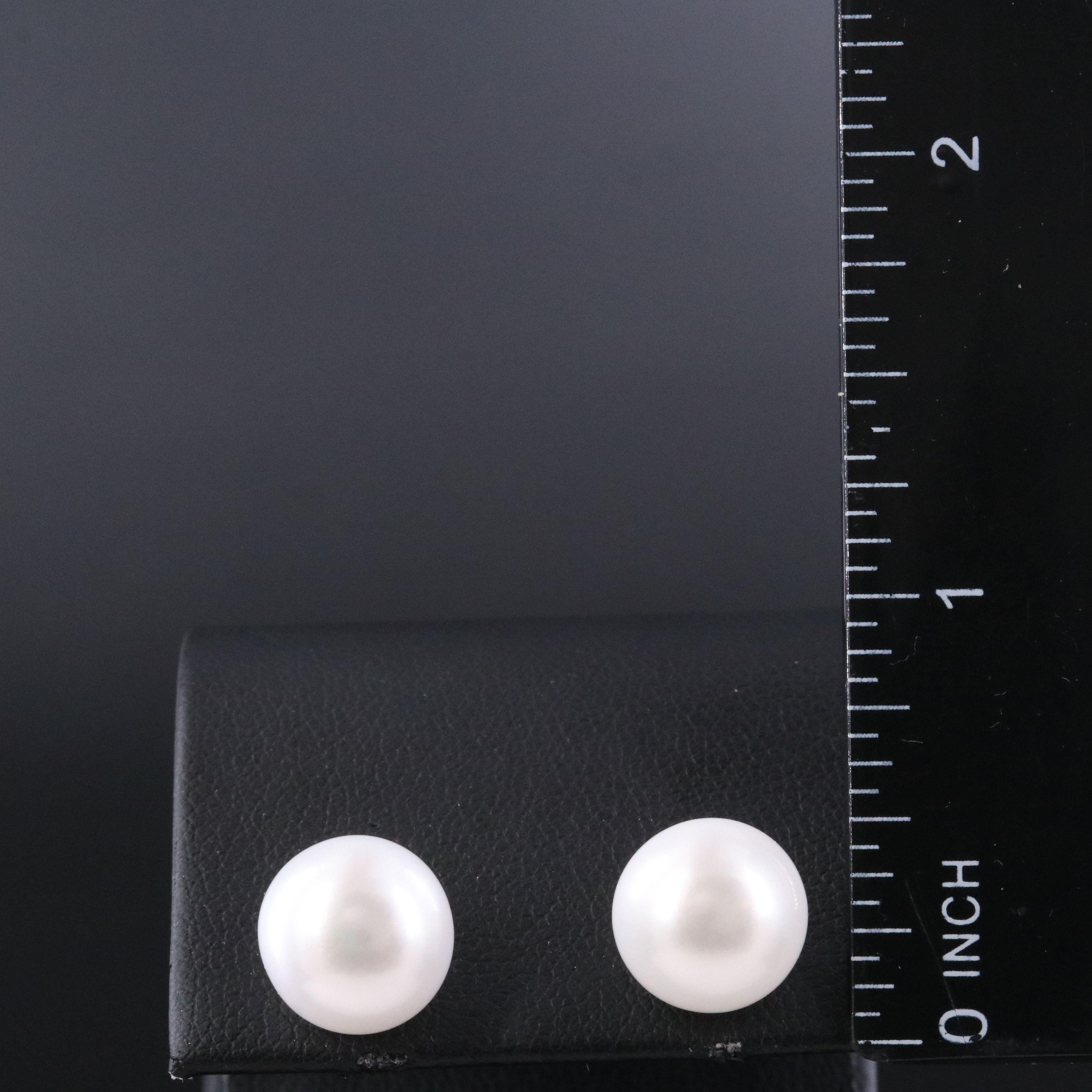 14K Pearl Front-Back Earrings