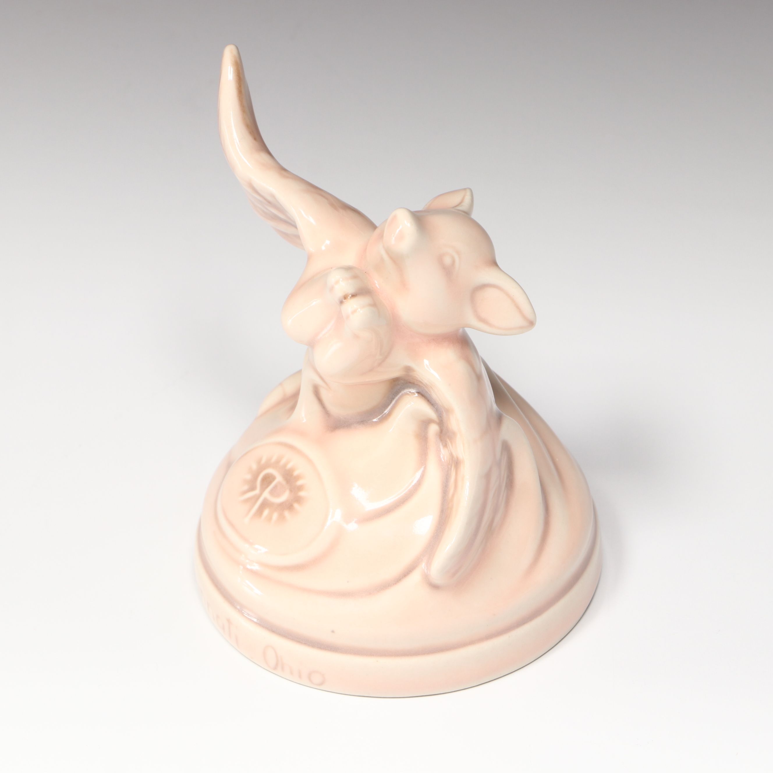 Rookwood Pottery Cincinnati Flying Pig Ceramic Paperweight, 2018