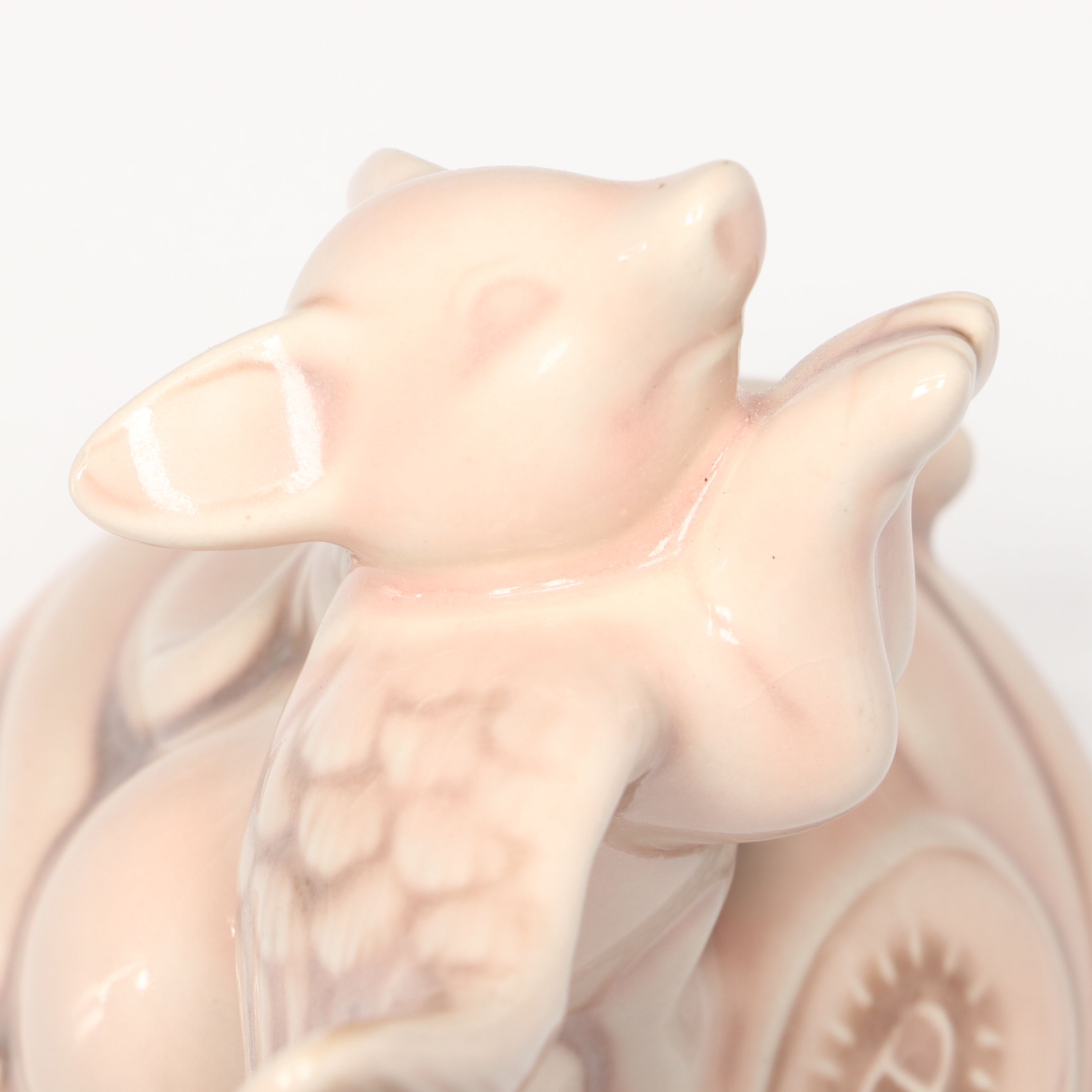 Rookwood Pottery Cincinnati Flying Pig Ceramic Paperweight, 2018