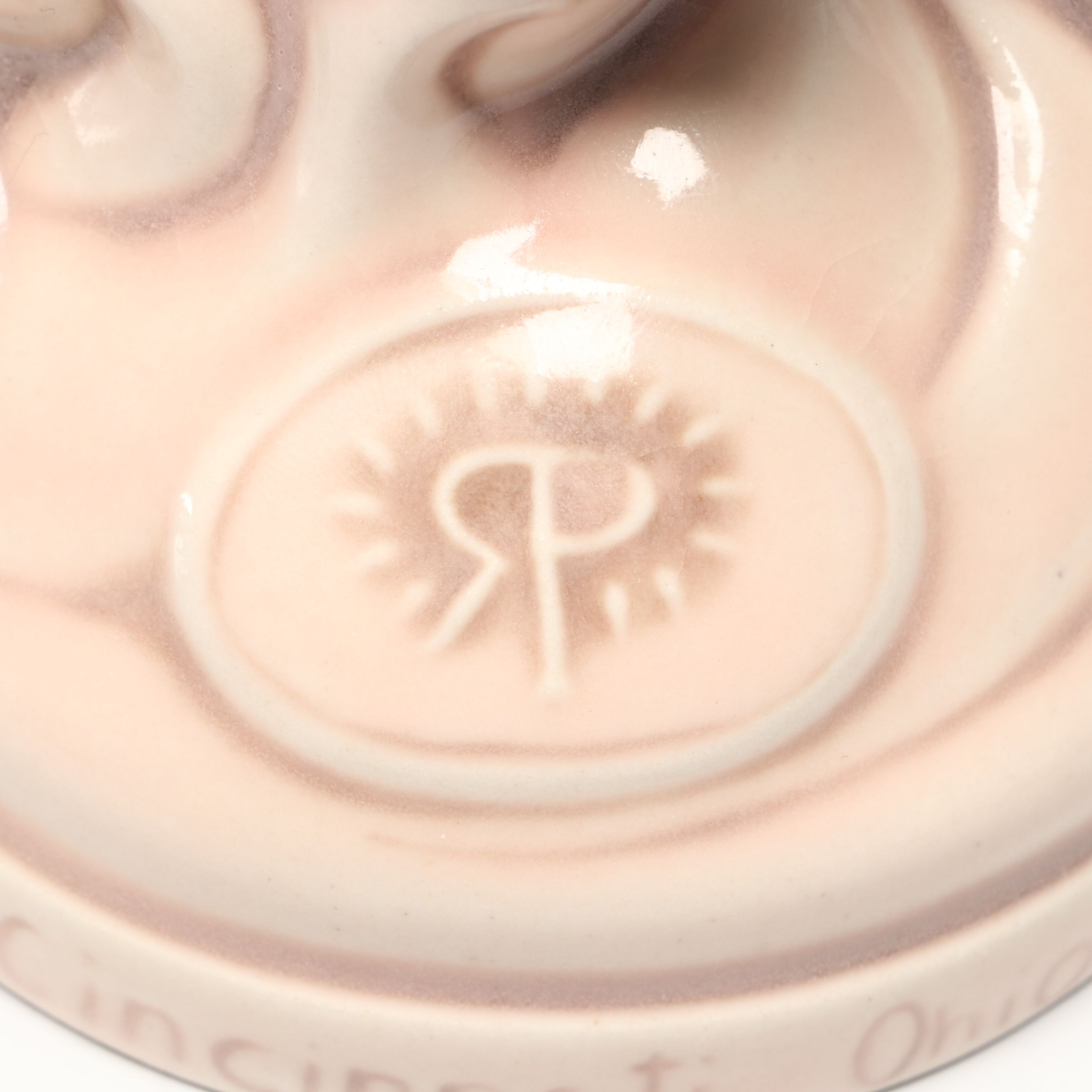 Rookwood Pottery Cincinnati Flying Pig Ceramic Paperweight, 2018