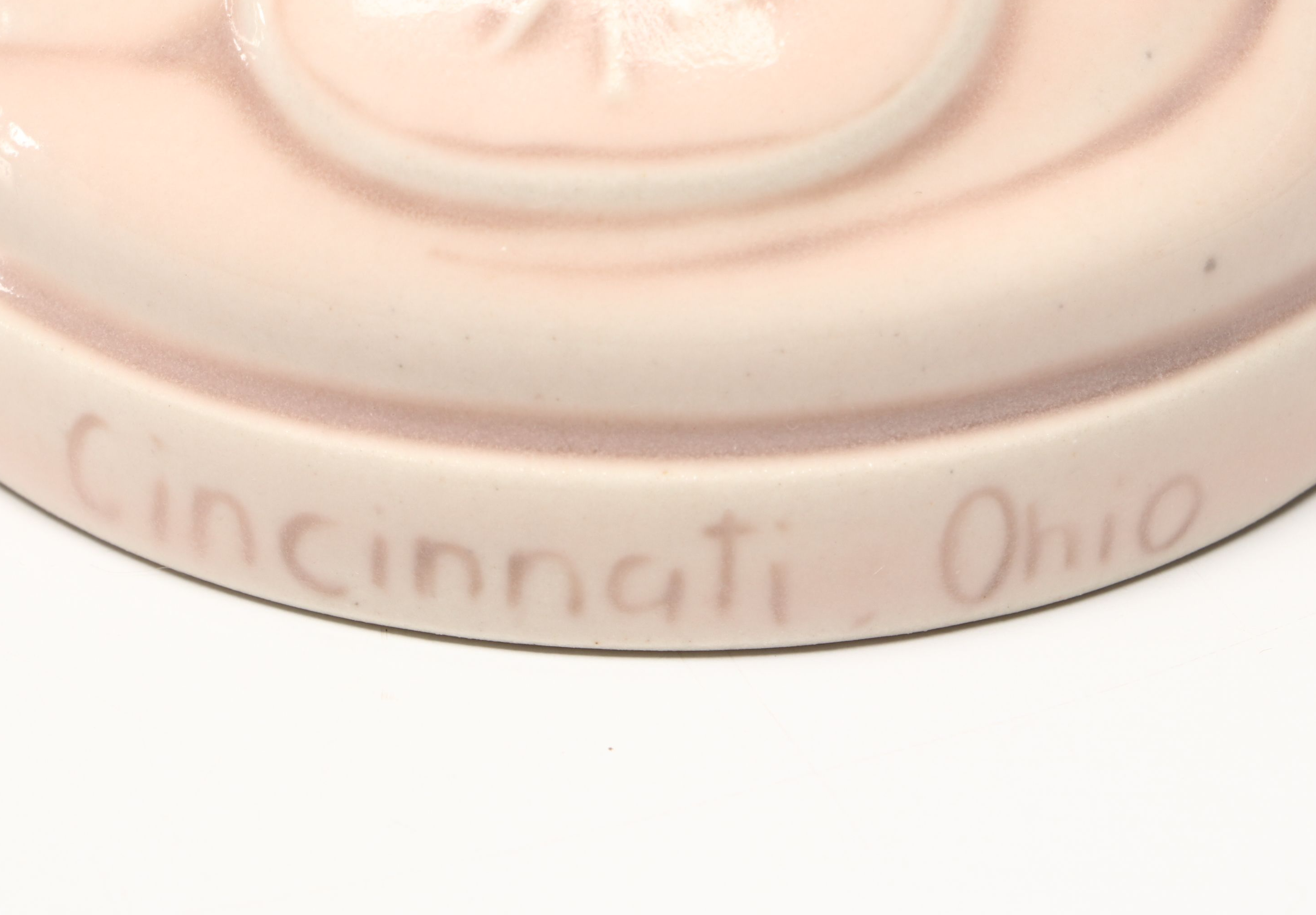 Rookwood Pottery Cincinnati Flying Pig Ceramic Paperweight, 2018