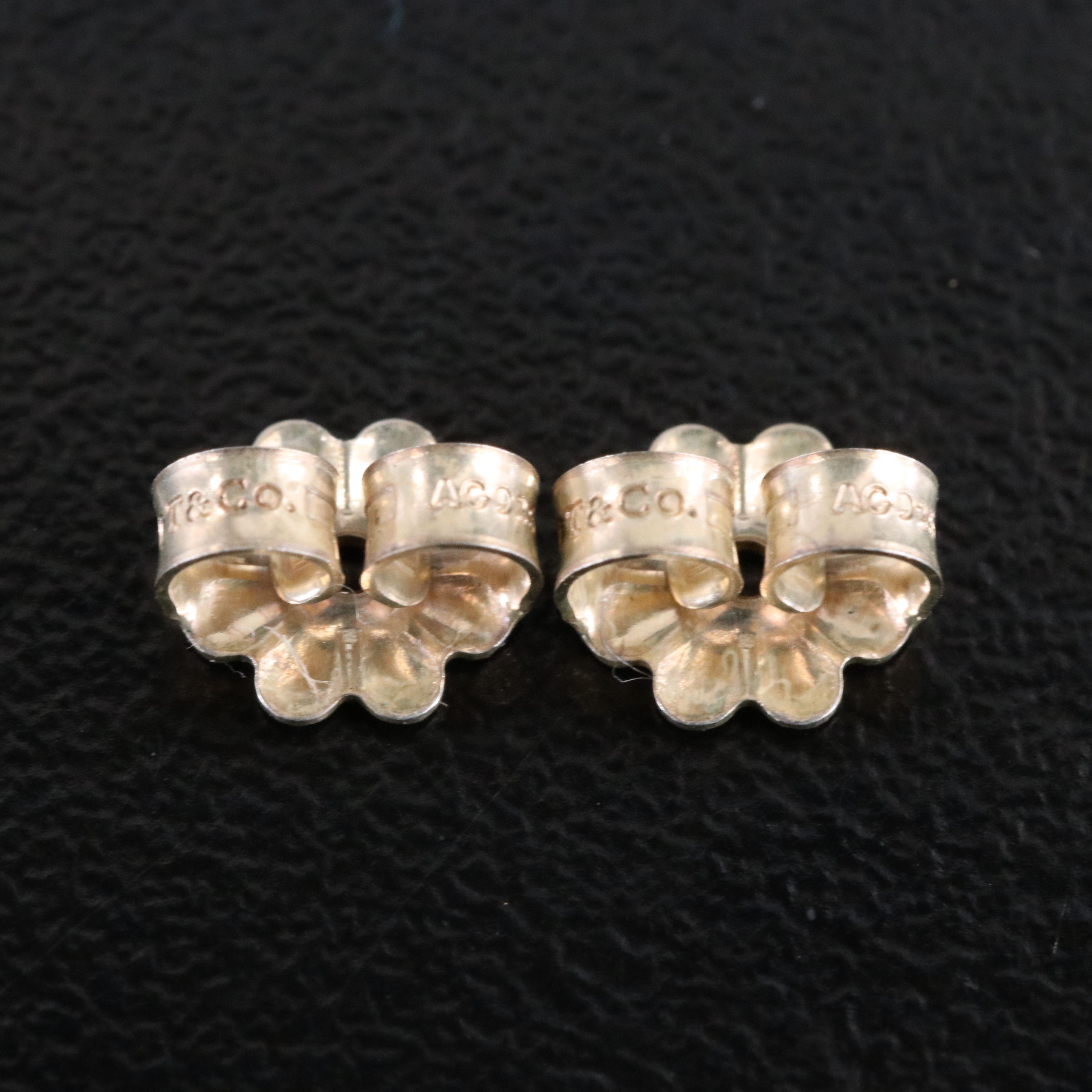 Tiffany & Co. Sterling Key Stud Earrings