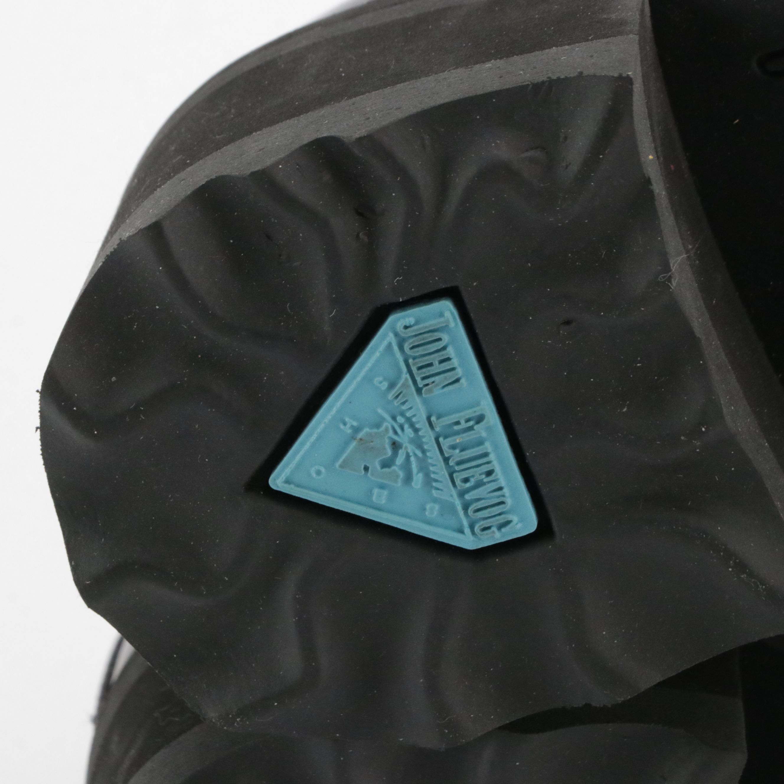 John Fluevog Yrsa Platform Shoes in Black and White Leather