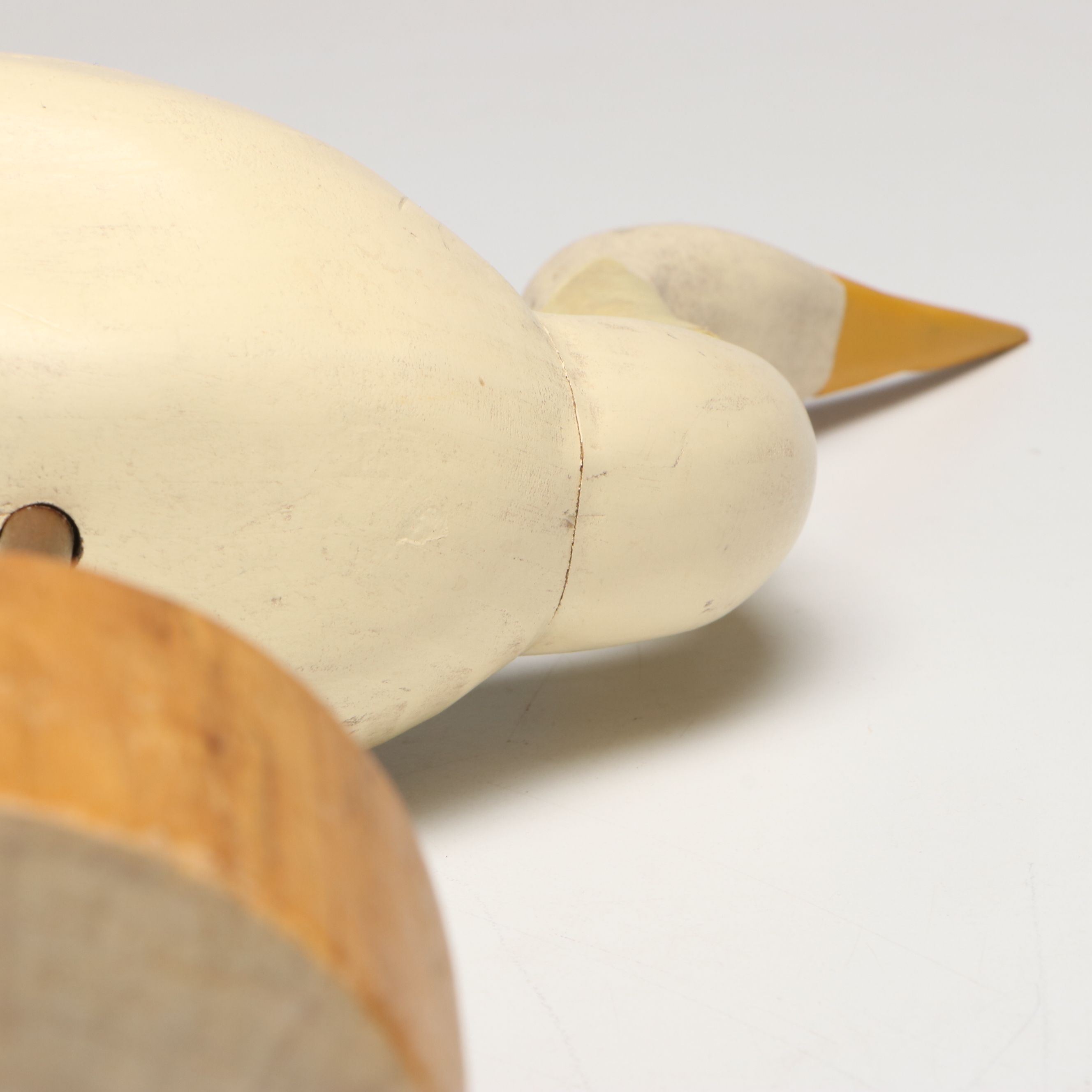 Hand-Painted Carved Wood Avocet and More Shorebird Sculptures