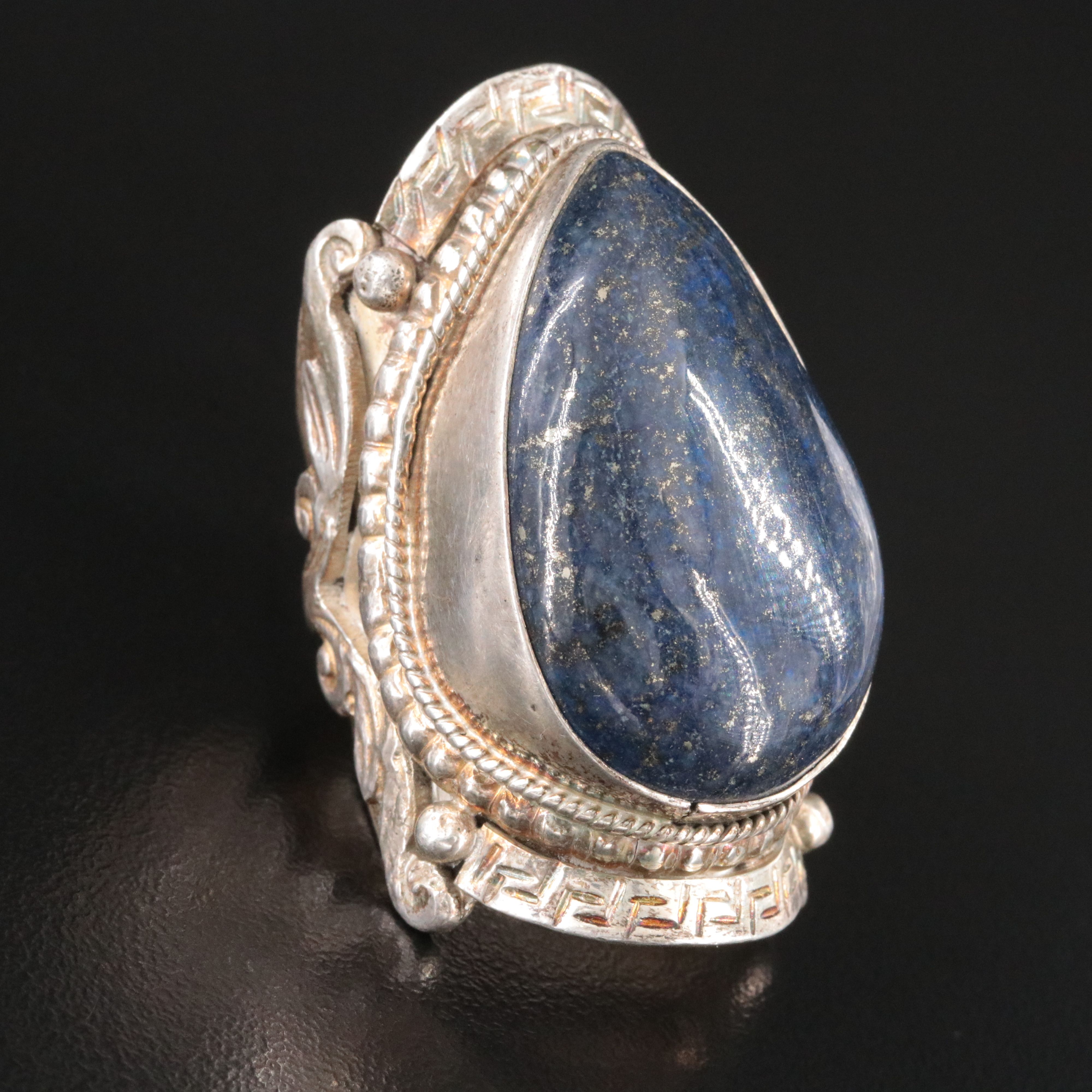Sterling Lapis Lazuli Ring