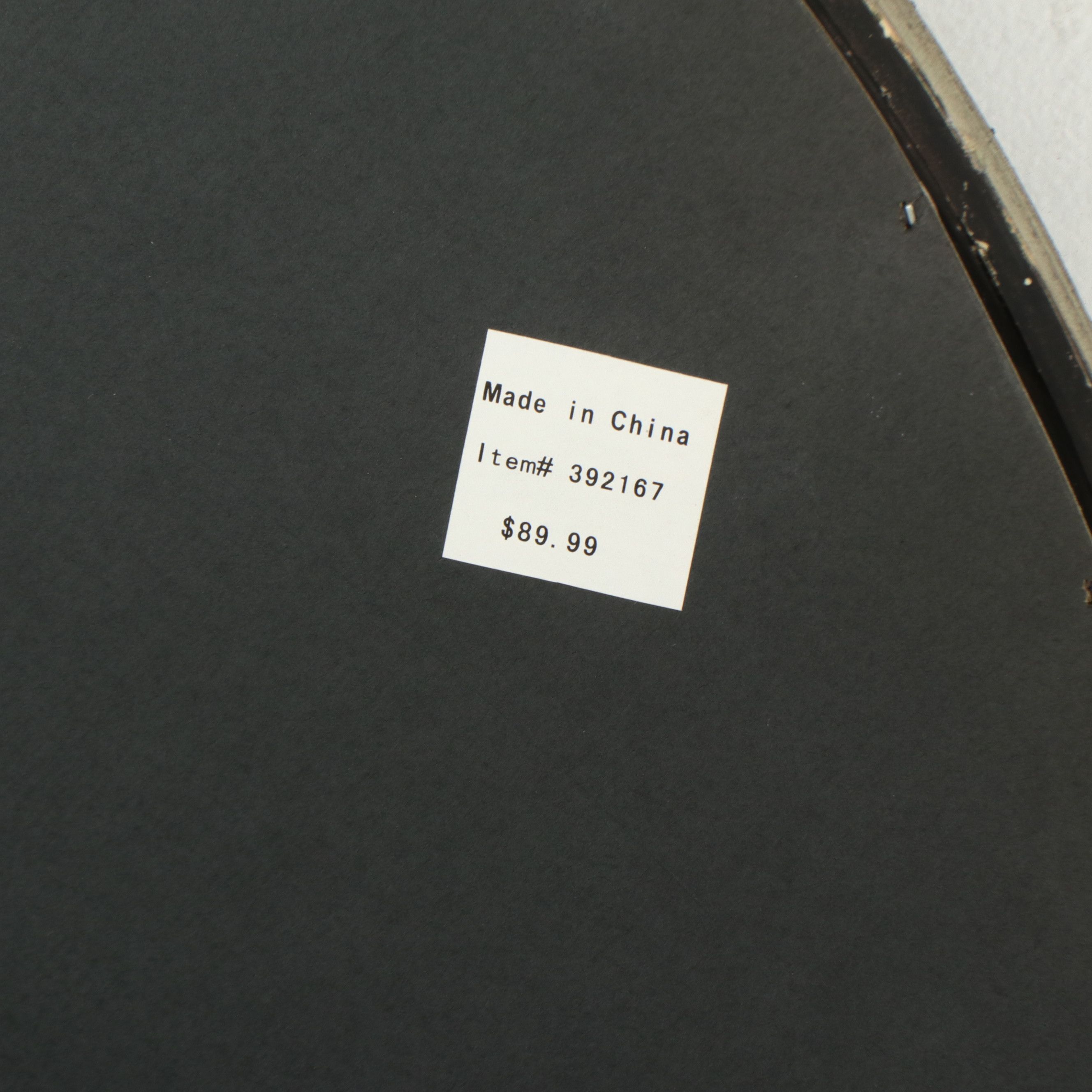 Rococo Revival Distressed Round Wall Mirror