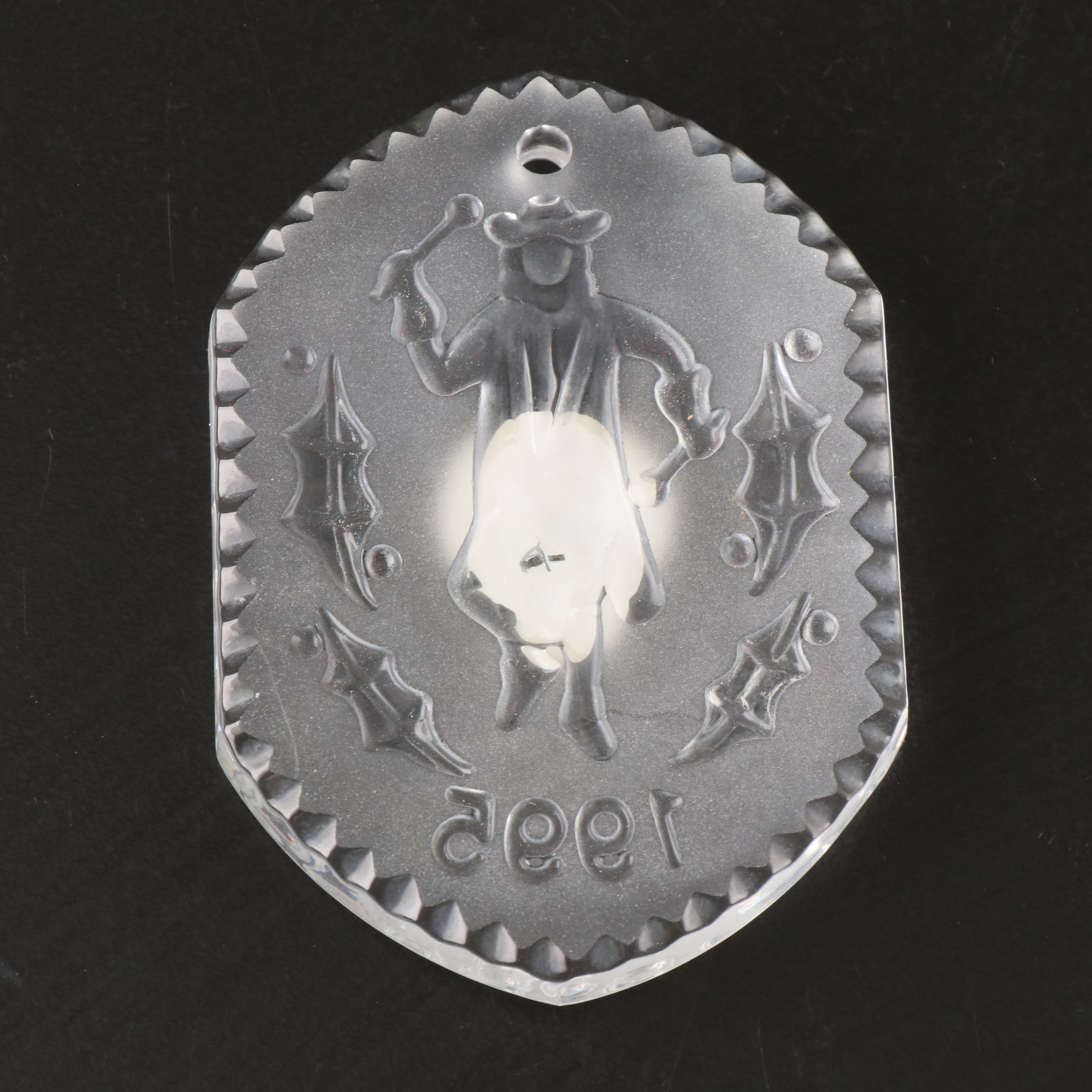 Waterford Crystal "Christmas Holly" and "12 Drummers Drumming" Annual Ornaments