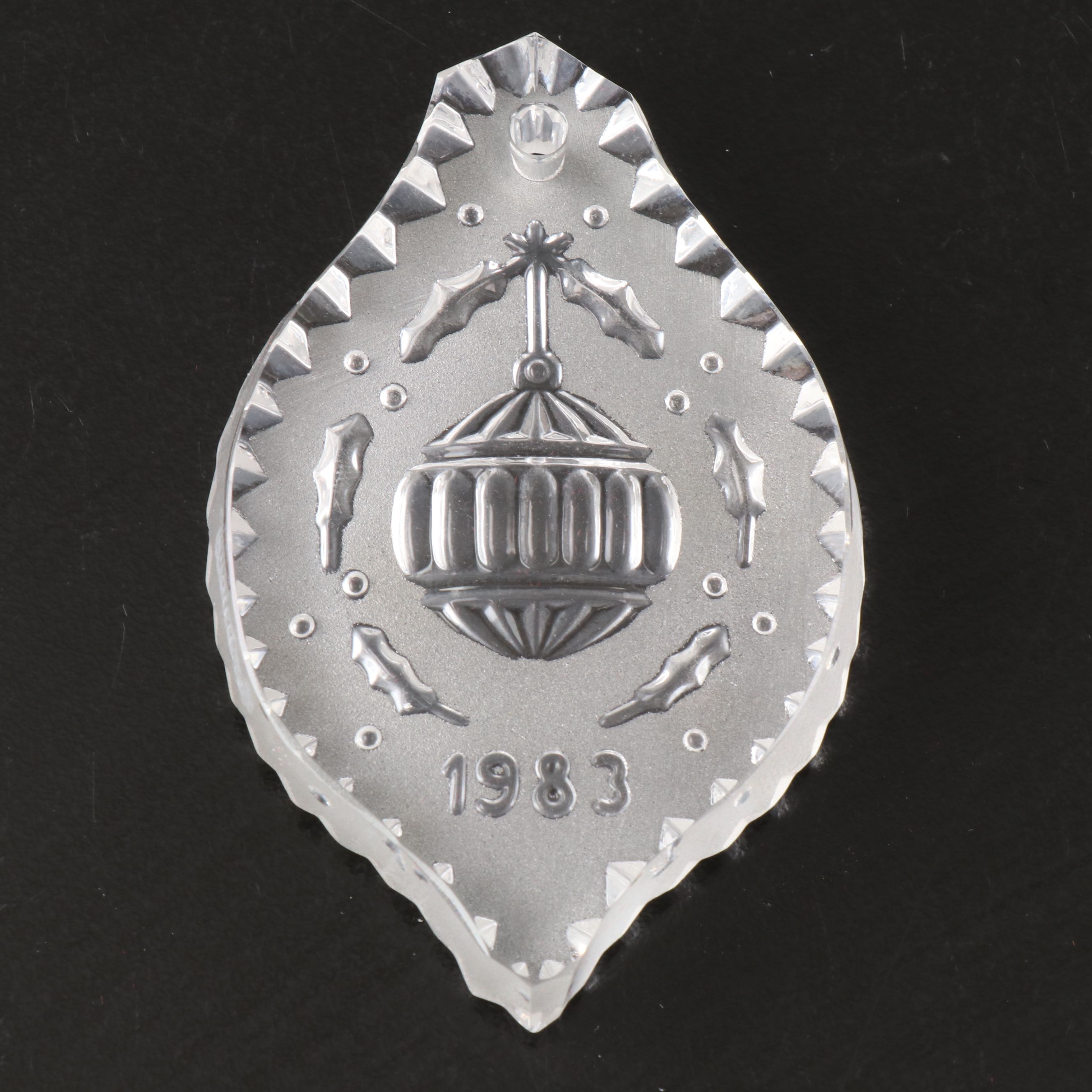 Waterford Crystal "Christmas Holly" and "12 Drummers Drumming" Annual Ornaments