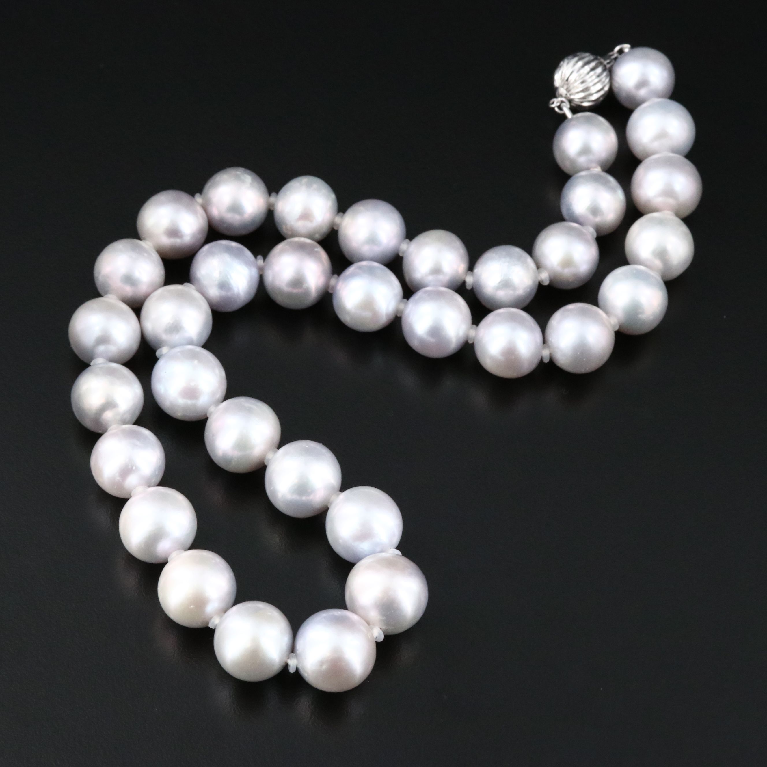 Pearl Necklace with 18K Clasp