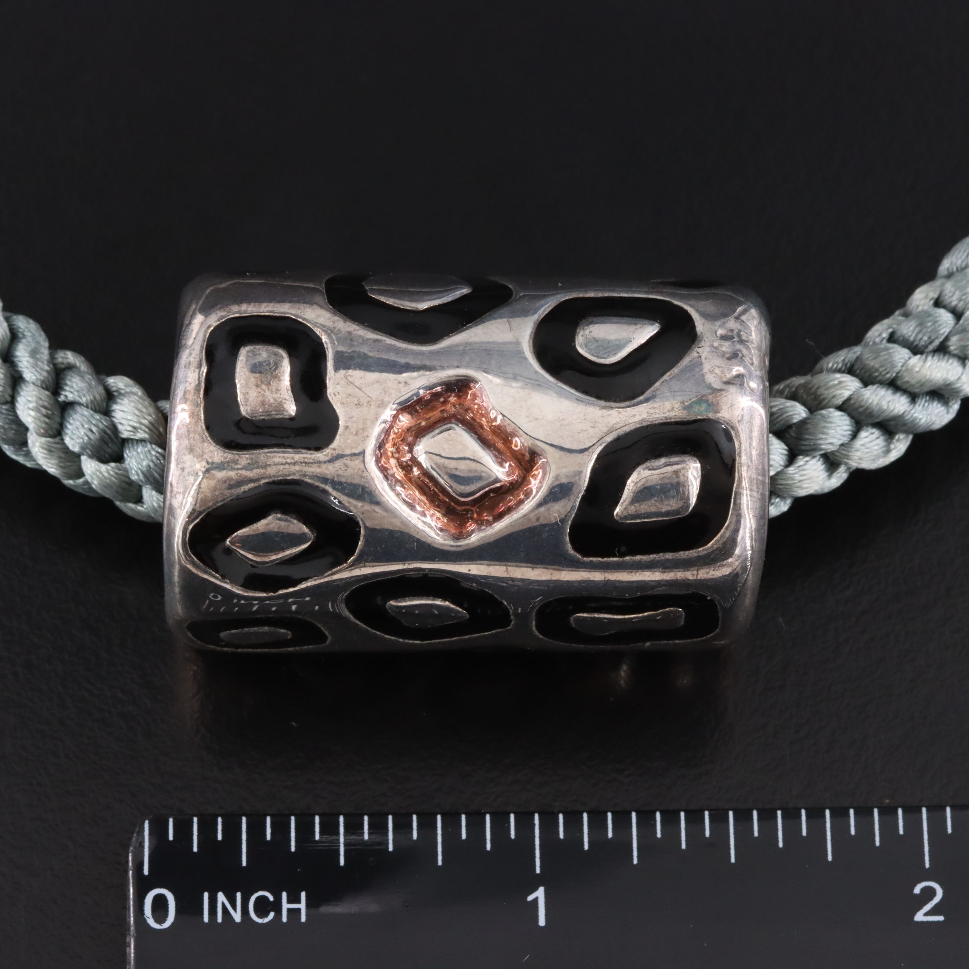 Simon Sebbag Designs Sterling Electroformed Enamel Necklace and Earrings