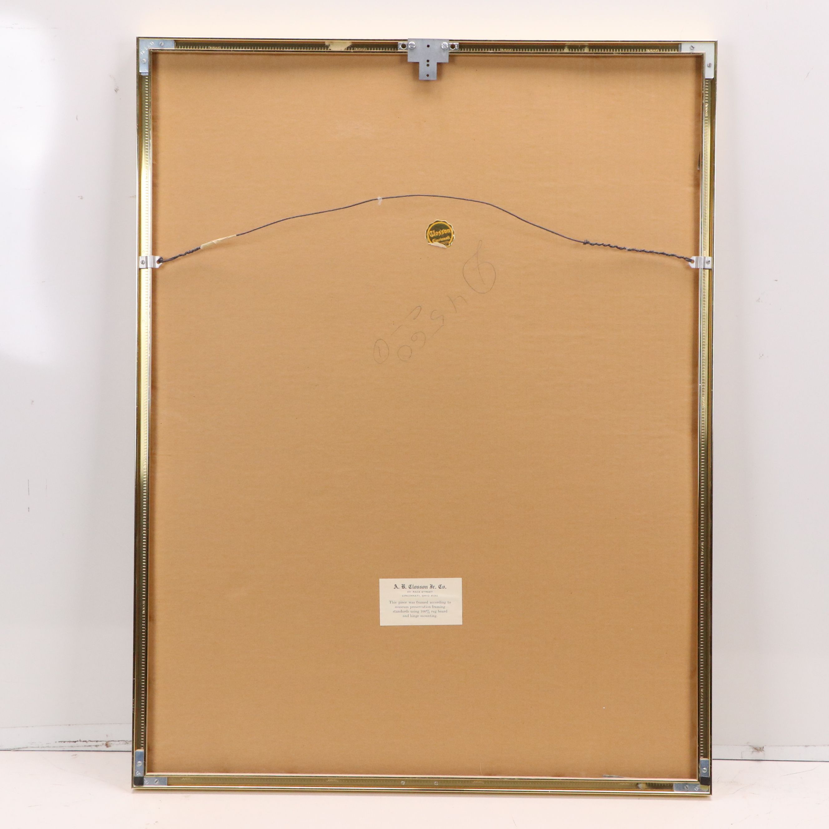 Signed Watercolor on Intaglio Print "Amaryllis," 1982