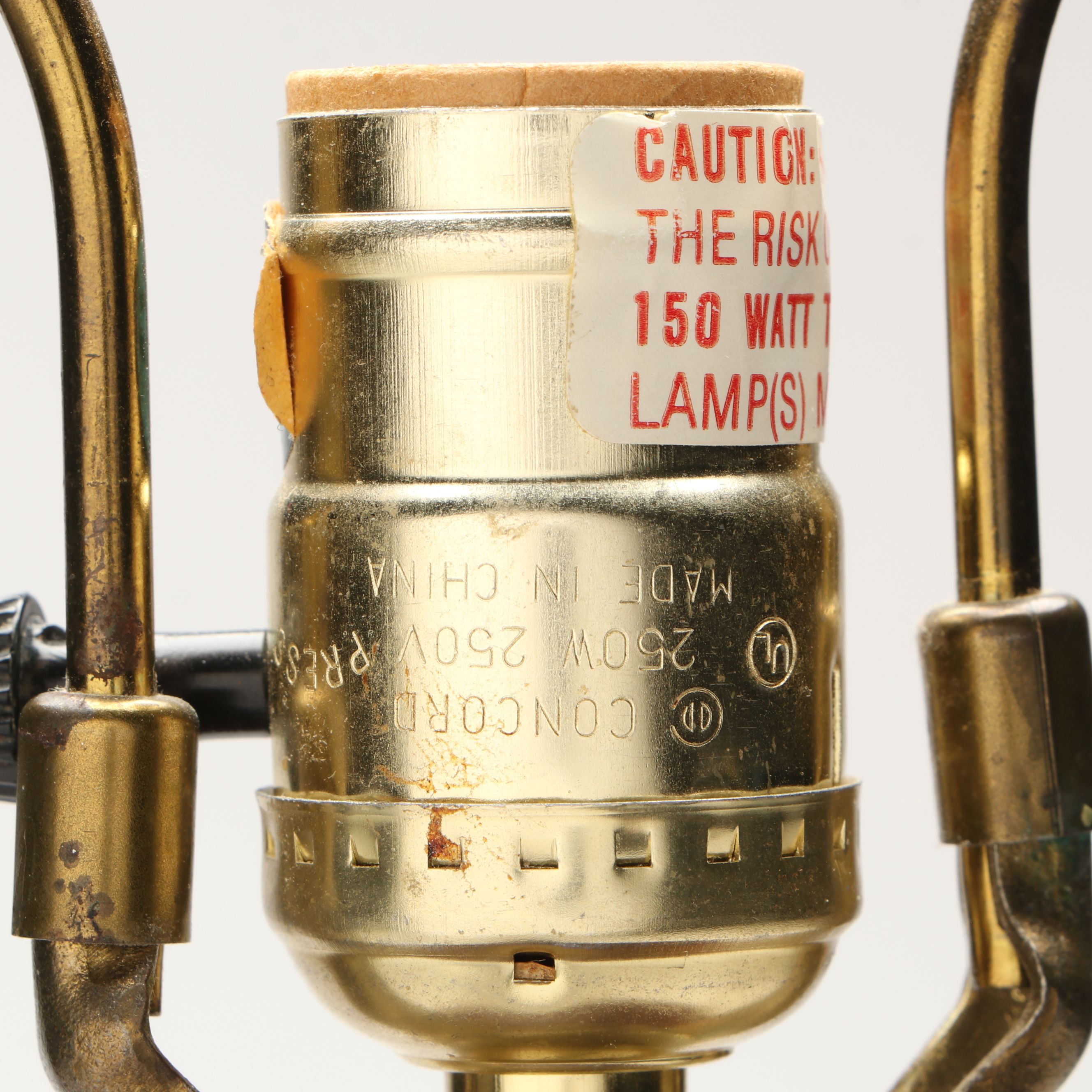 Chinese Style Floral Blue and White Porcelain Table Lamp on Resin Base