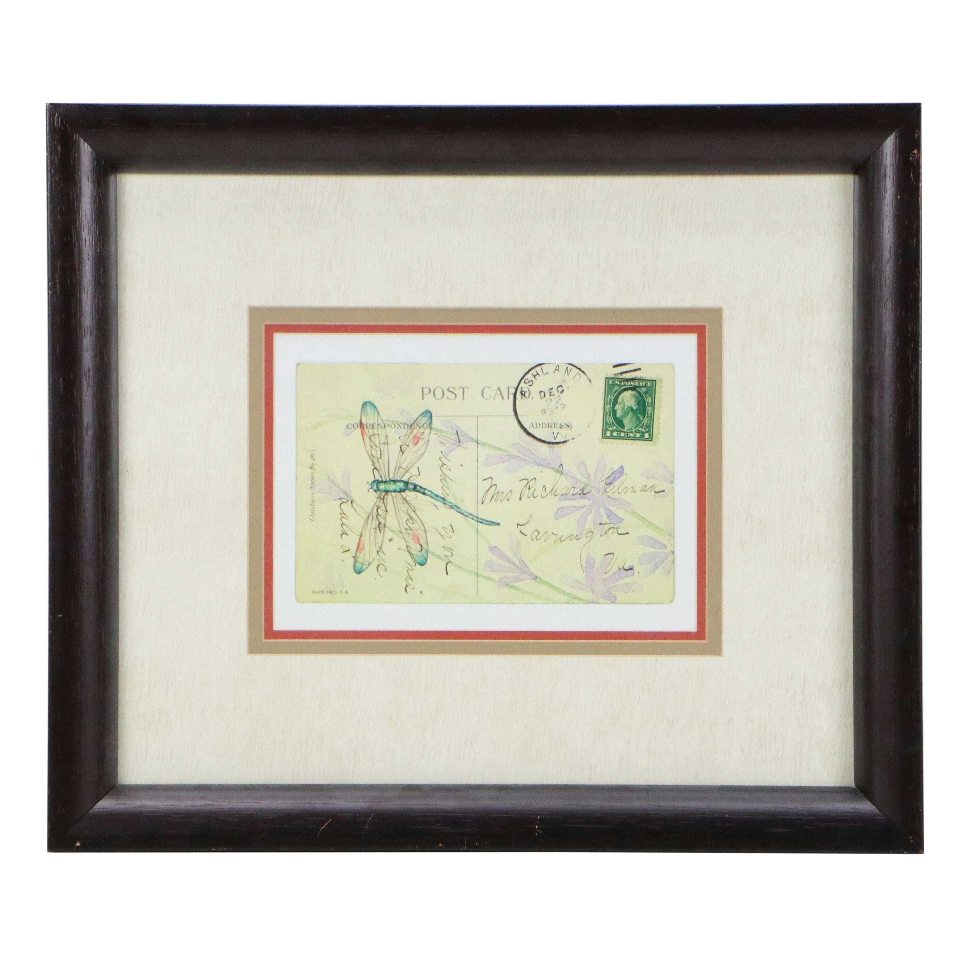 Offset Lithograph After Nancy S. Pallan "Postcard Dragonfly III," 21st Century