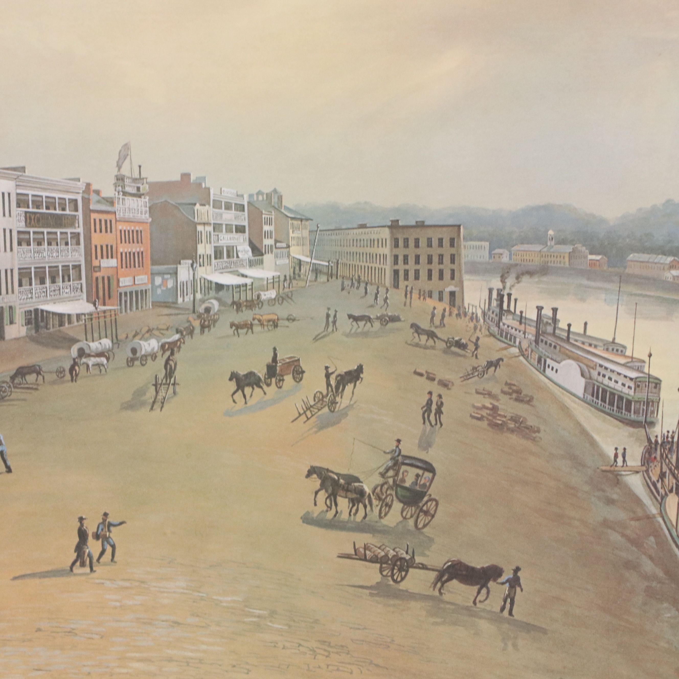 After John Caspar Wild Offset Lithograph "Cincinnati 1835...", 1994-2013