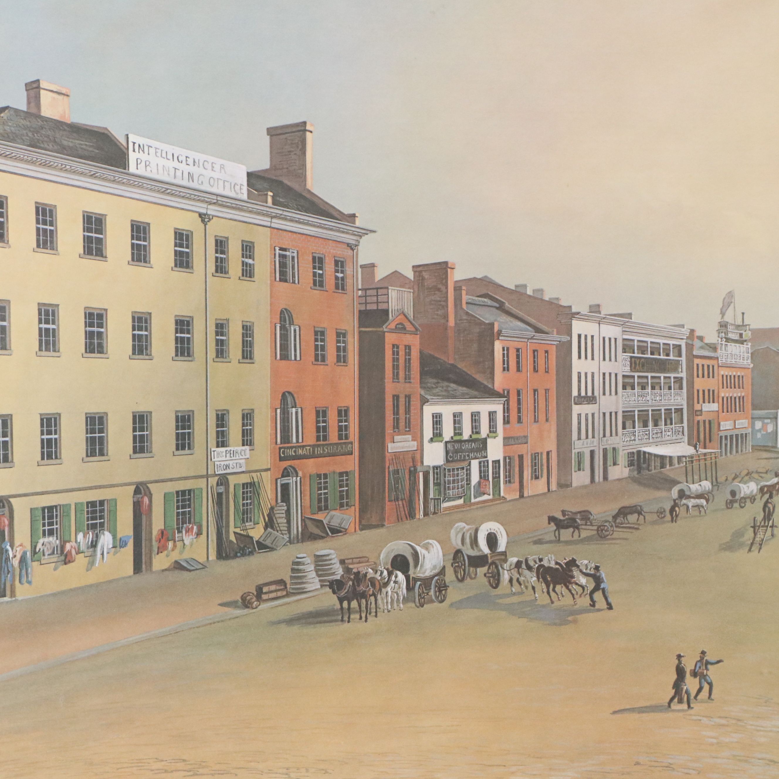 After John Caspar Wild Offset Lithograph "Cincinnati 1835...", 1994-2013