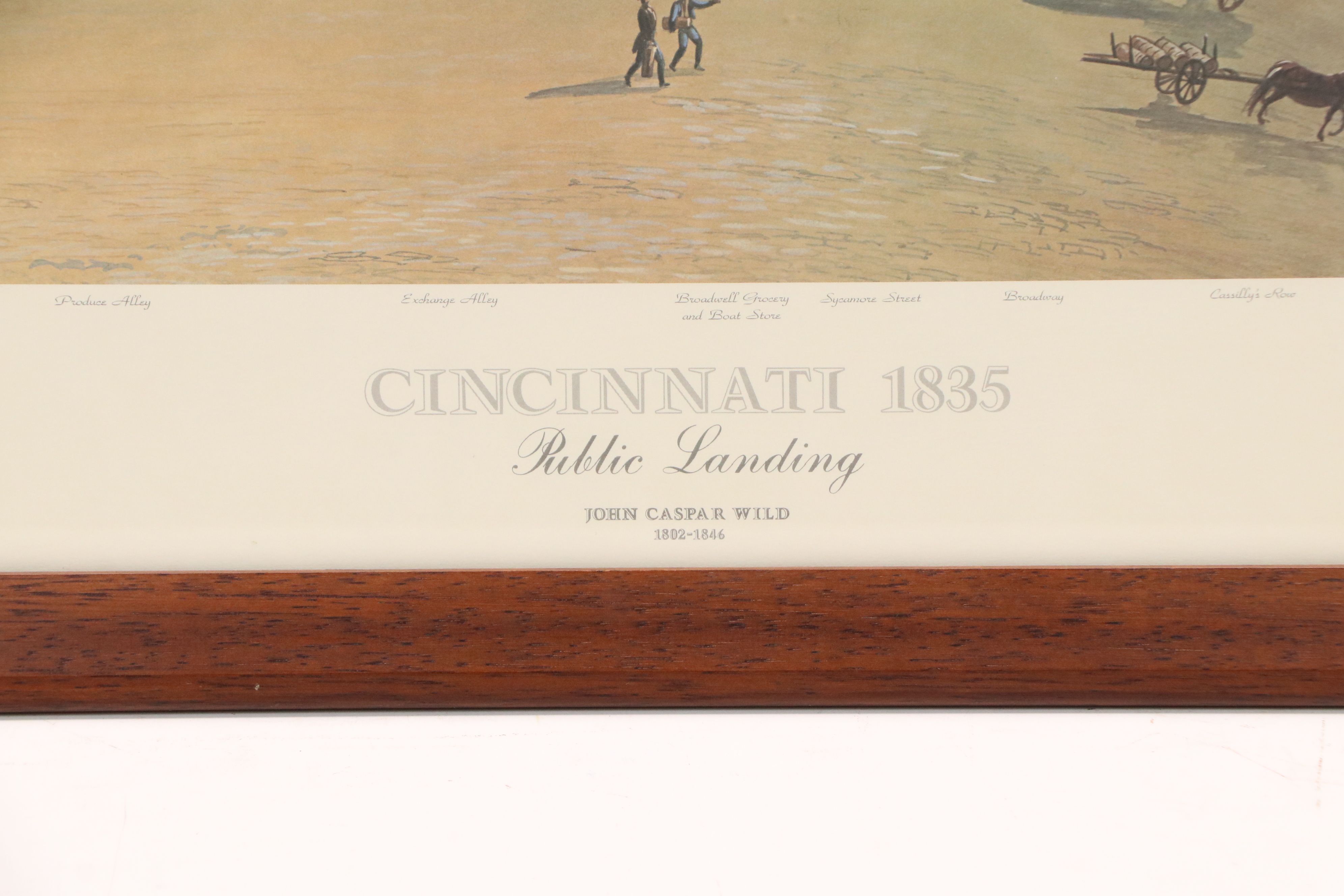 After John Caspar Wild Offset Lithograph "Cincinnati 1835...", 1994-2013