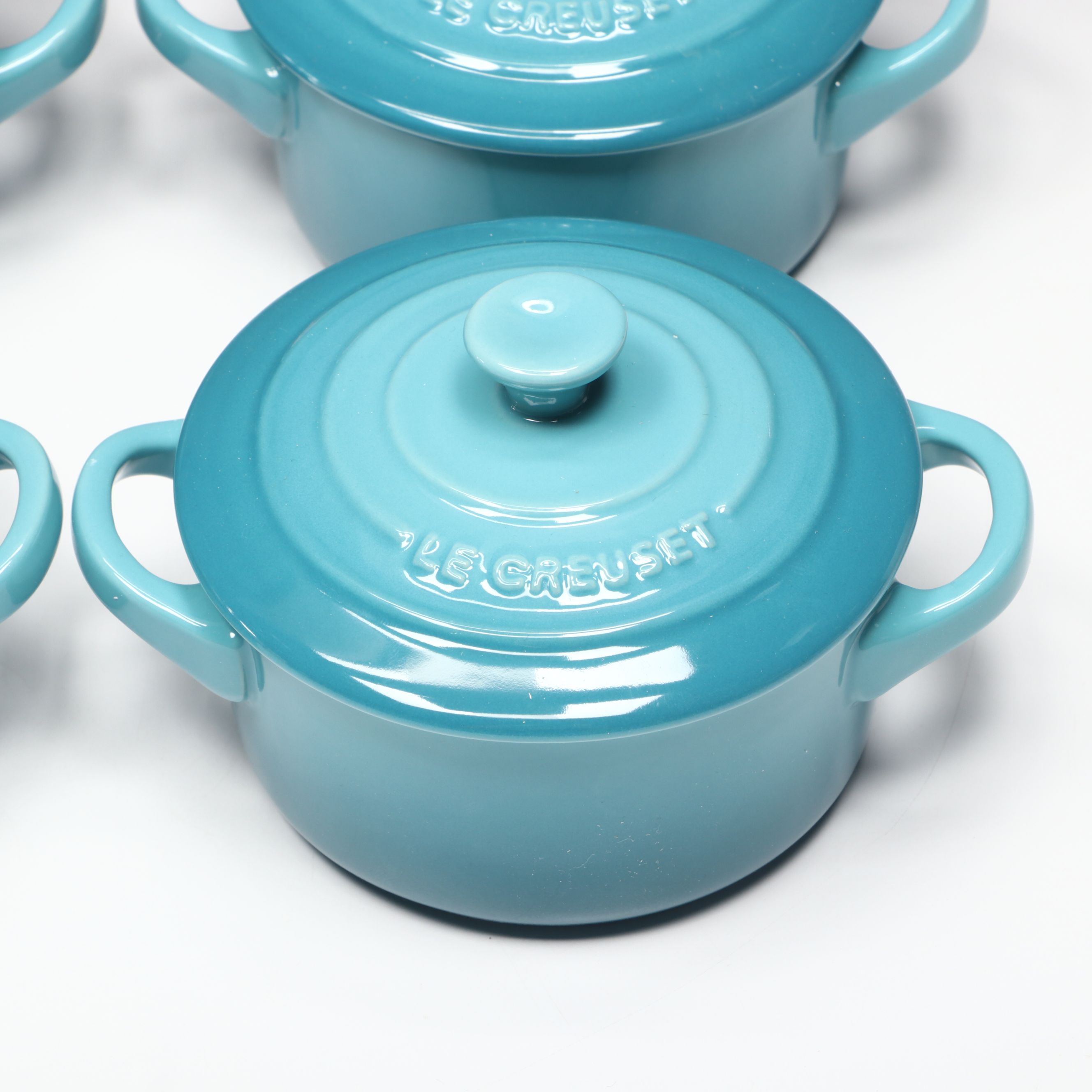 Le Creuset Caribbean Mini Round Stoneware Cocottes