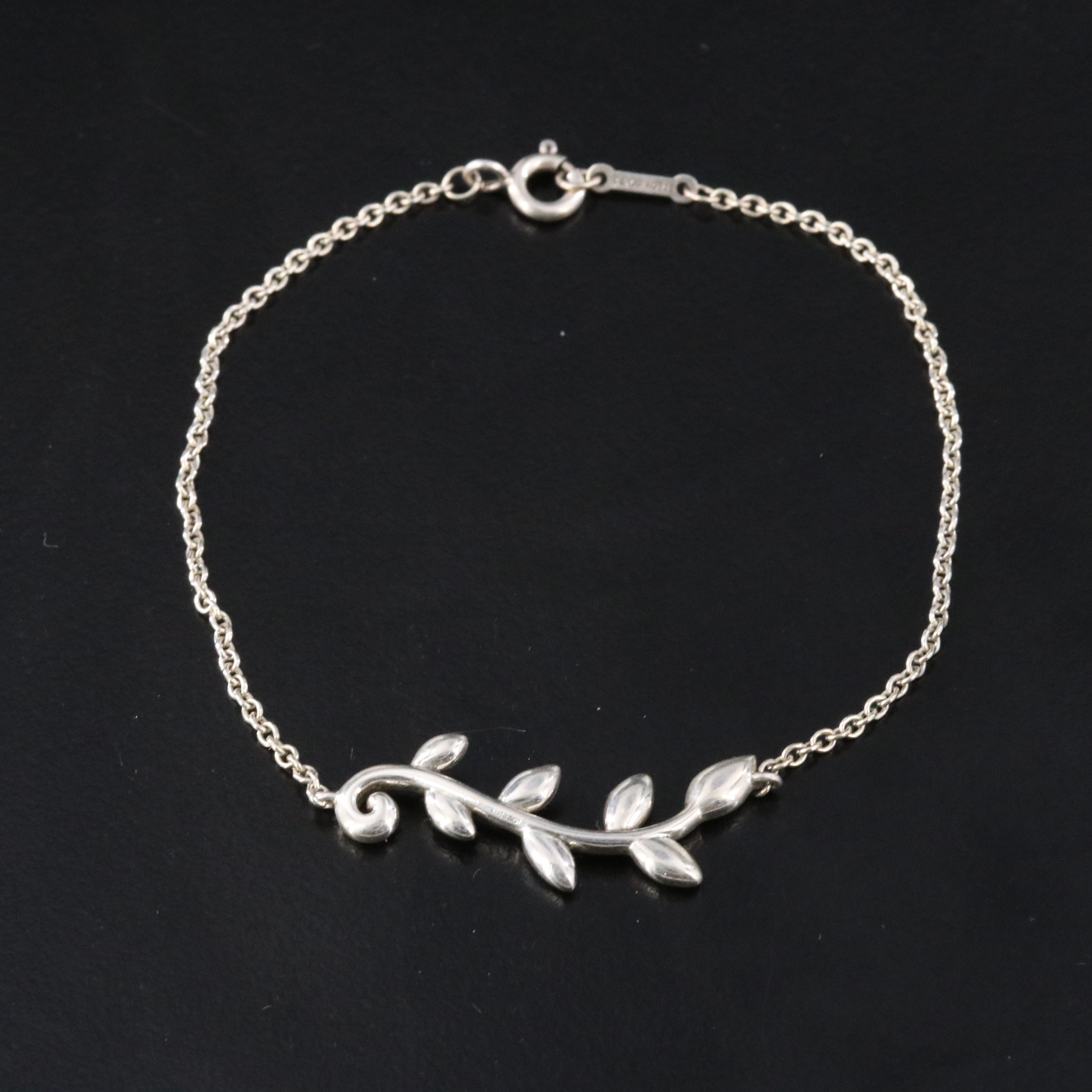 Paloma Picasso for Tiffany & Co. Sterling Olive Leaf Bracelet