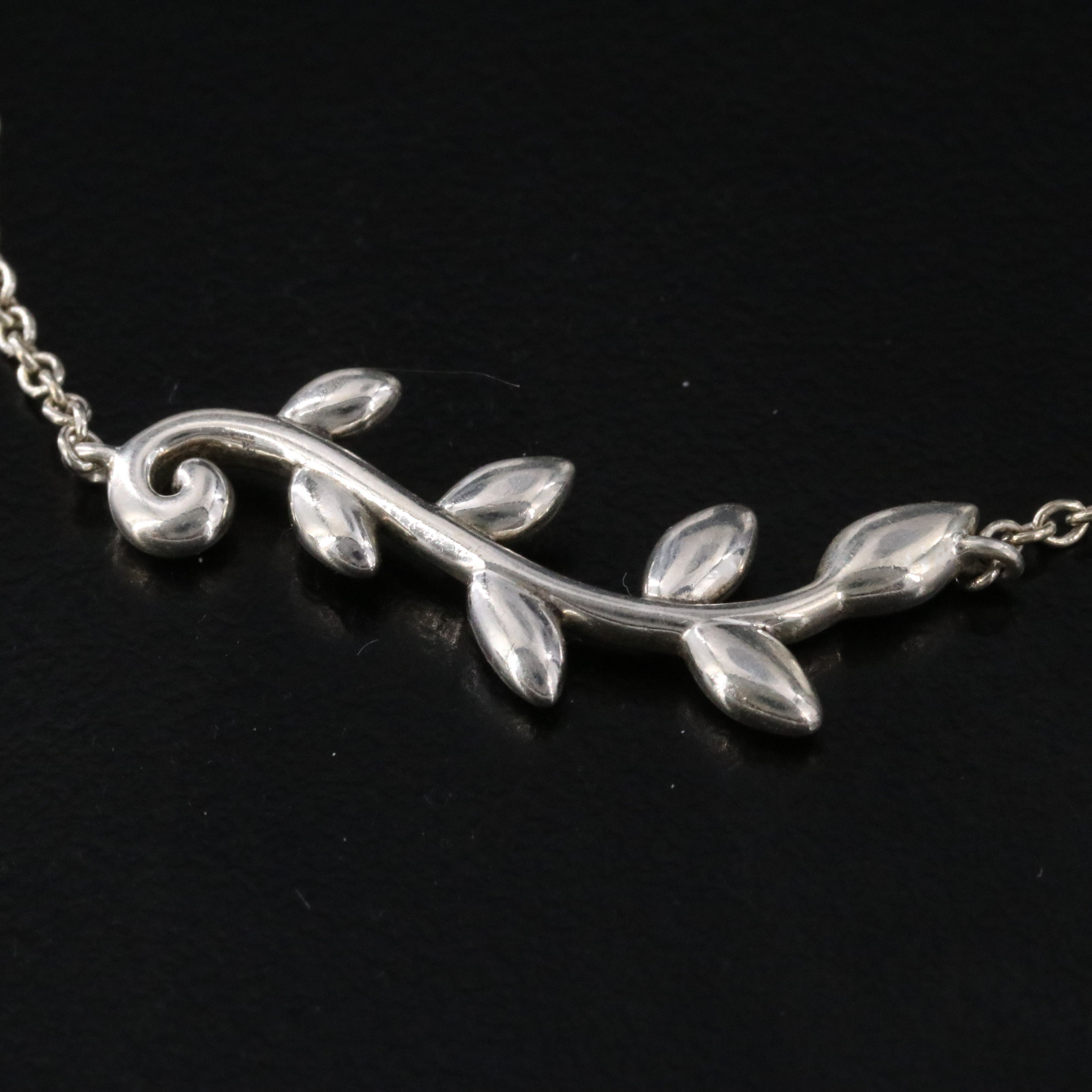 Paloma Picasso for Tiffany & Co. Sterling Olive Leaf Bracelet