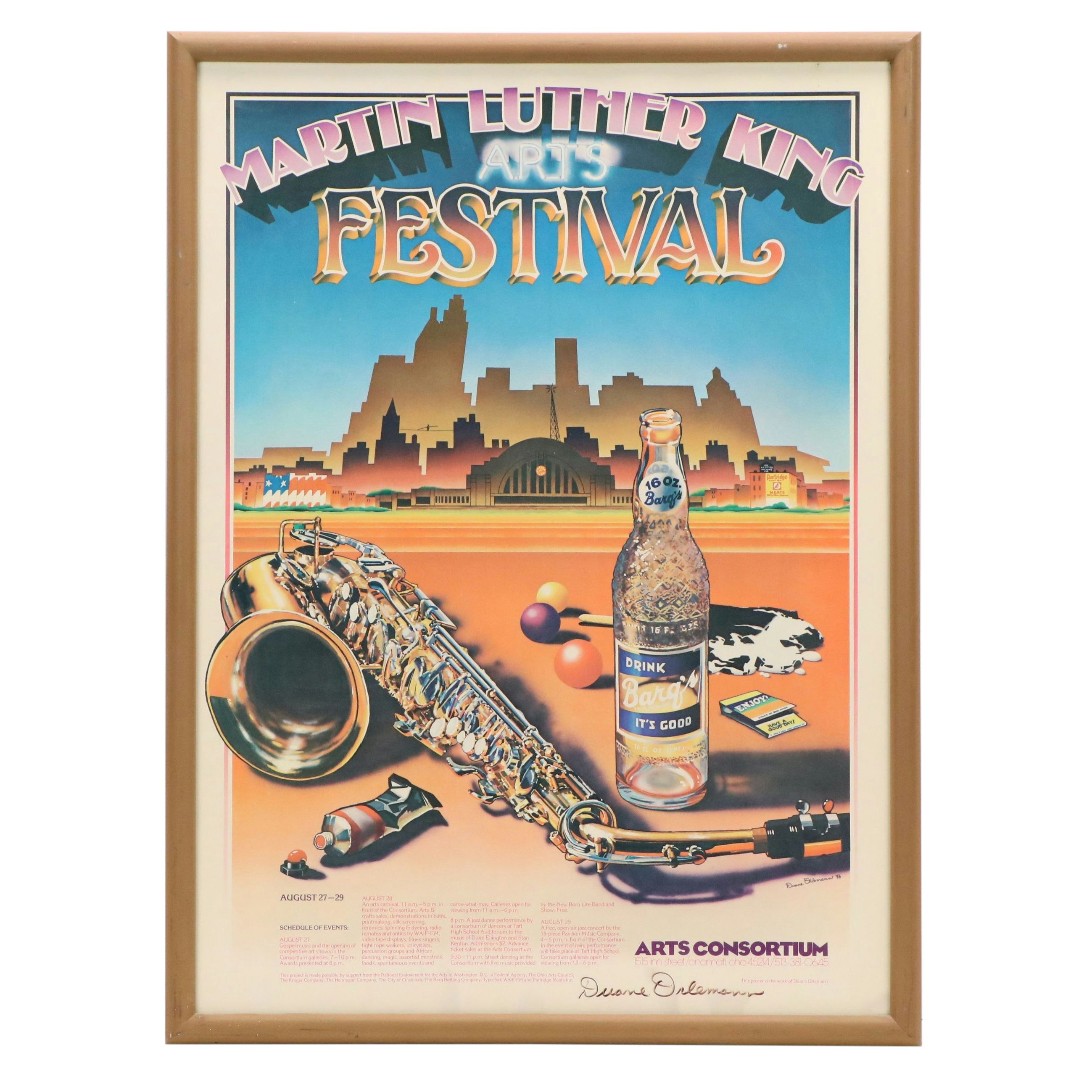 Duane Orlemann Poster "Martin Luther King Arts Festival," 1976