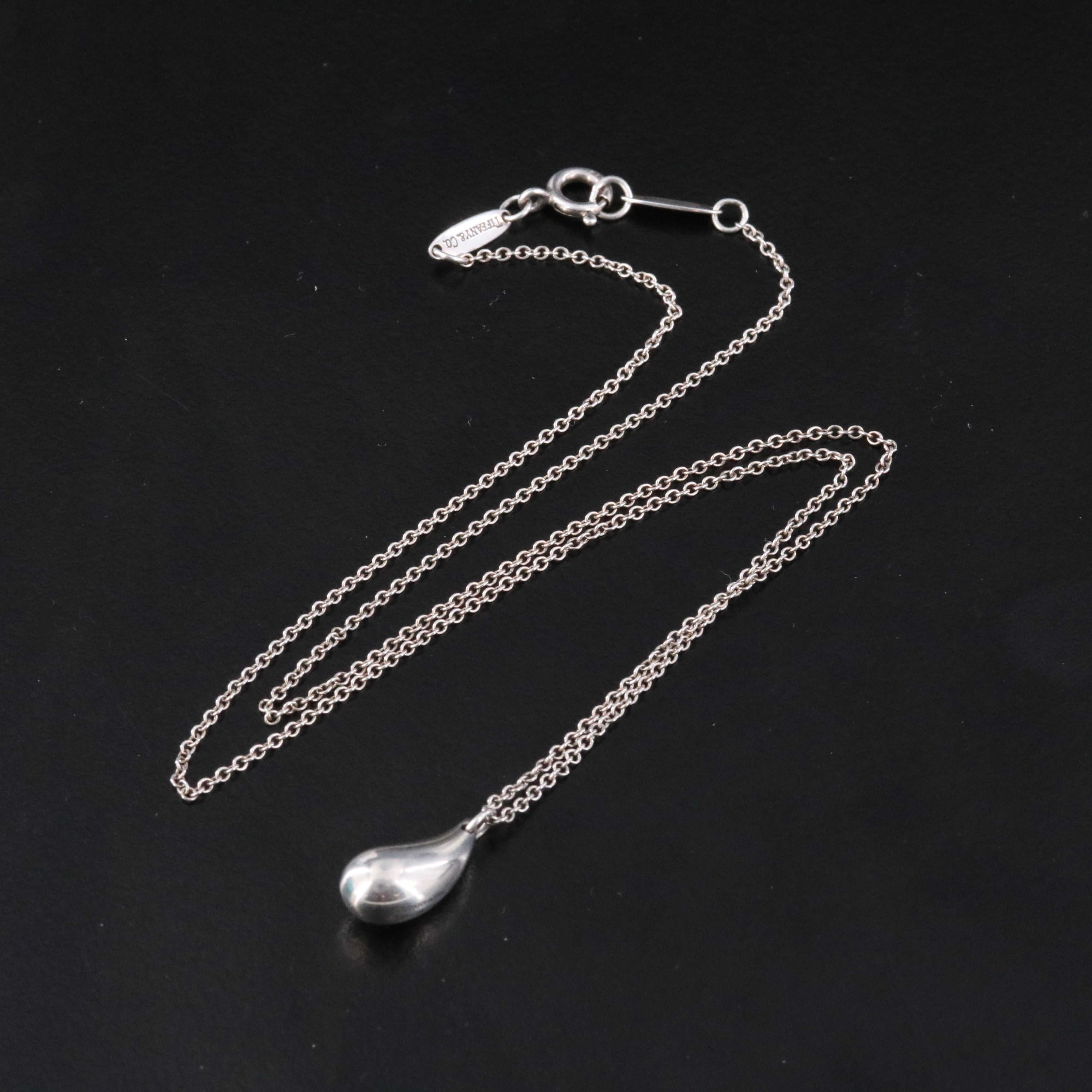 Elsa Perretti for Tiffany & Co. Sterling Silver Teardrop Pendant Necklace