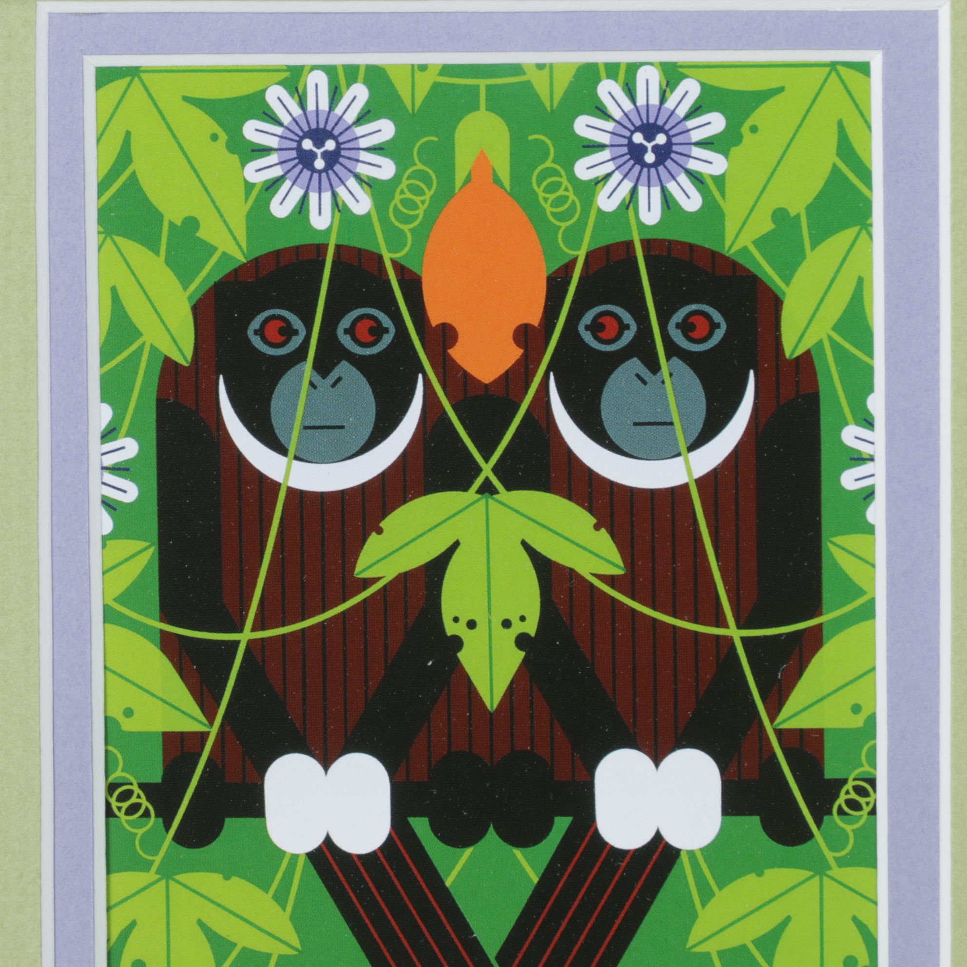 Offset Lithograph After Charley Harper  "Love on a Limb", 1986