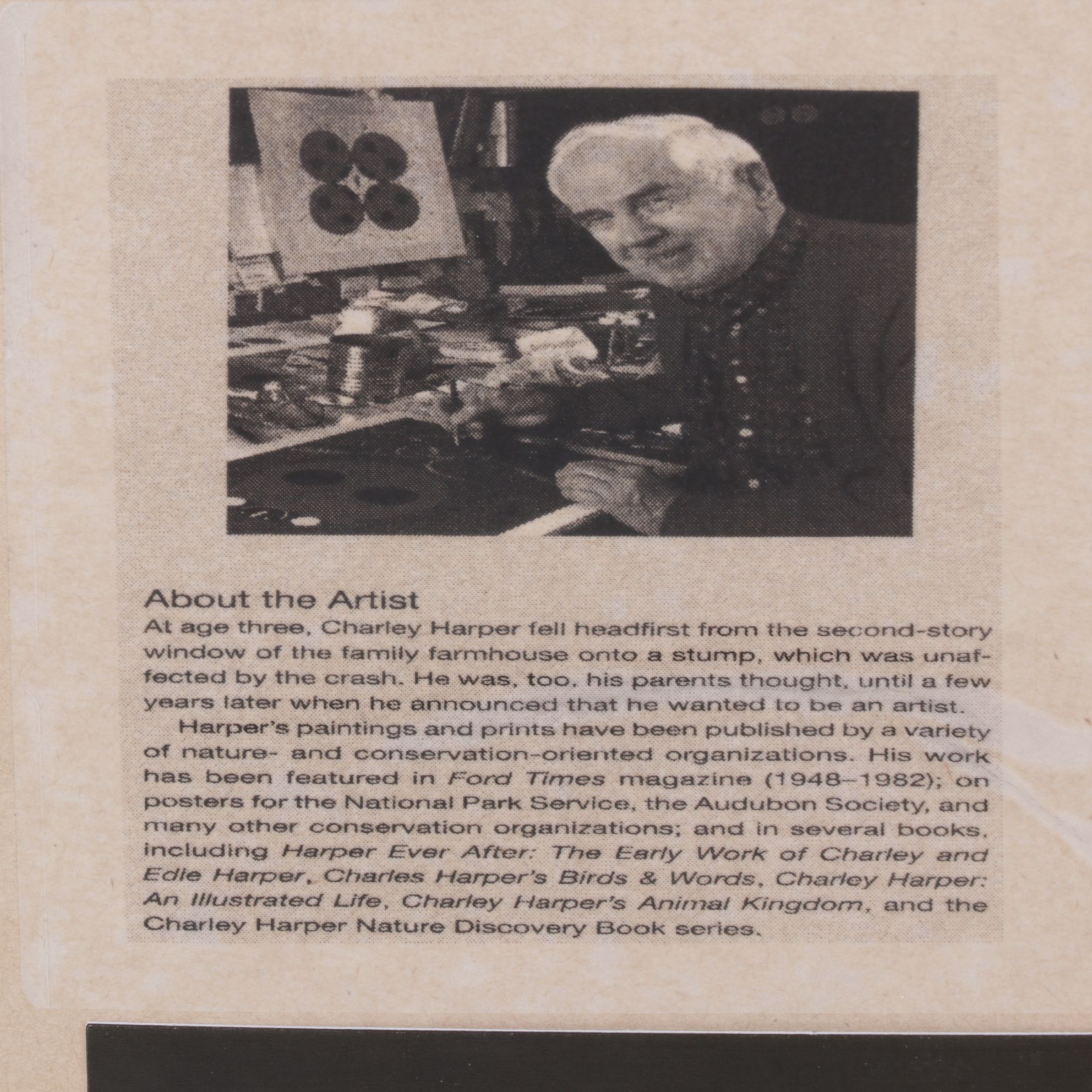 Offset Lithograph After Charley Harper  "Love on a Limb", 1986