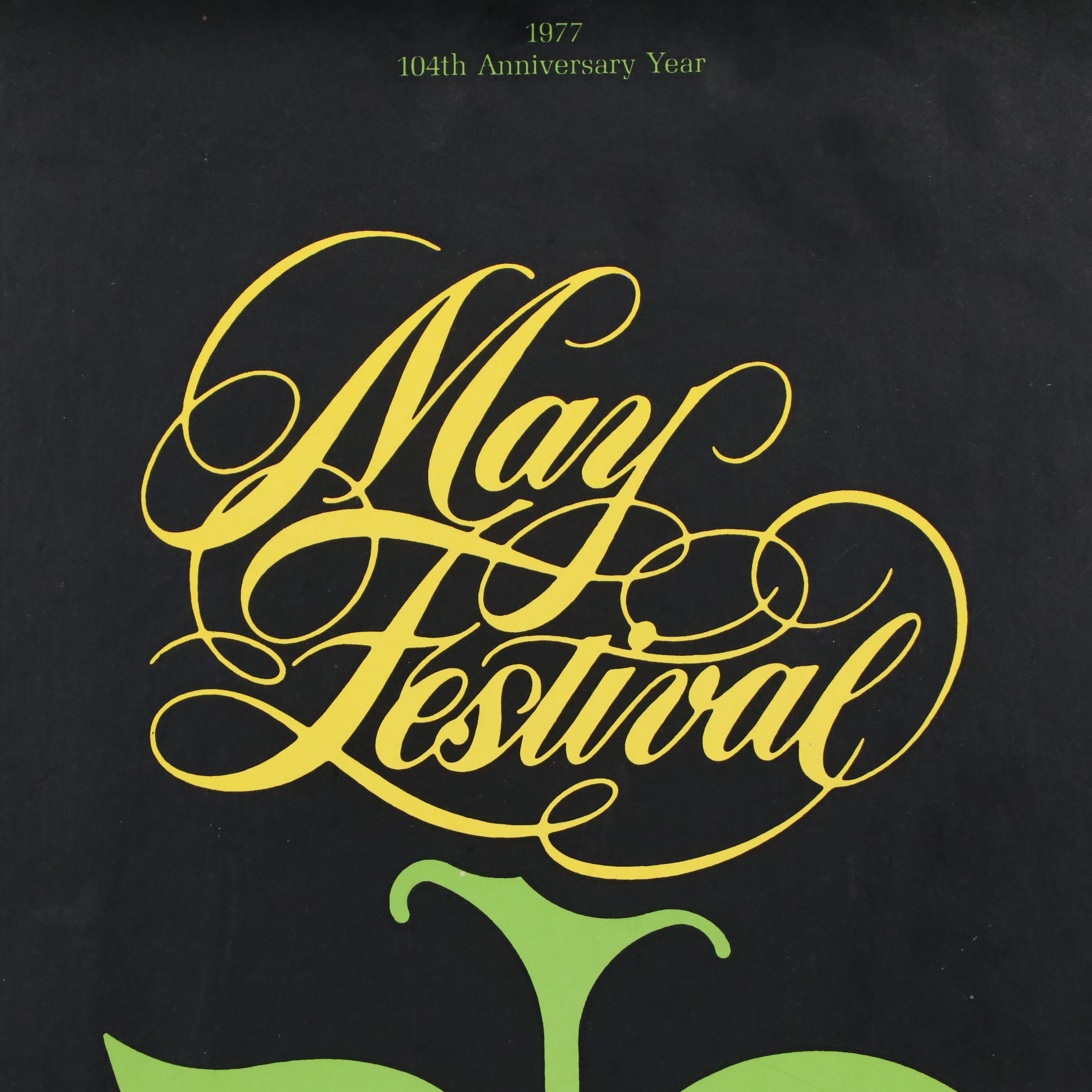 Cincinnati Music Hall Serigraph Poster "May Festival," 1977