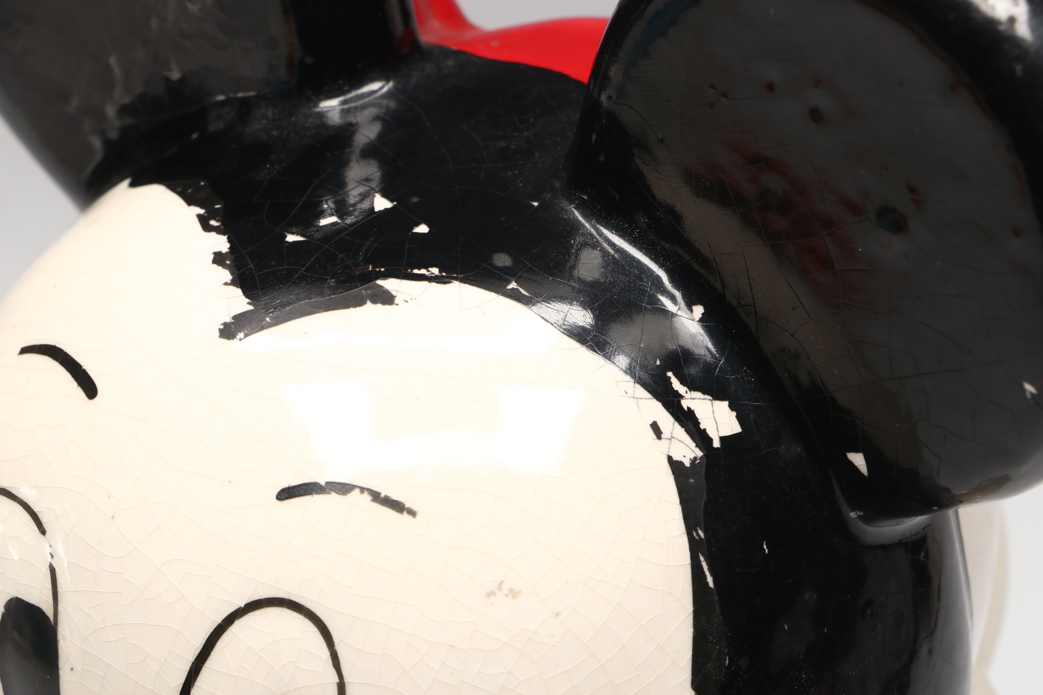 Mickey and Minnie Mouse Turnabout Style Ceramic Cookie Jar