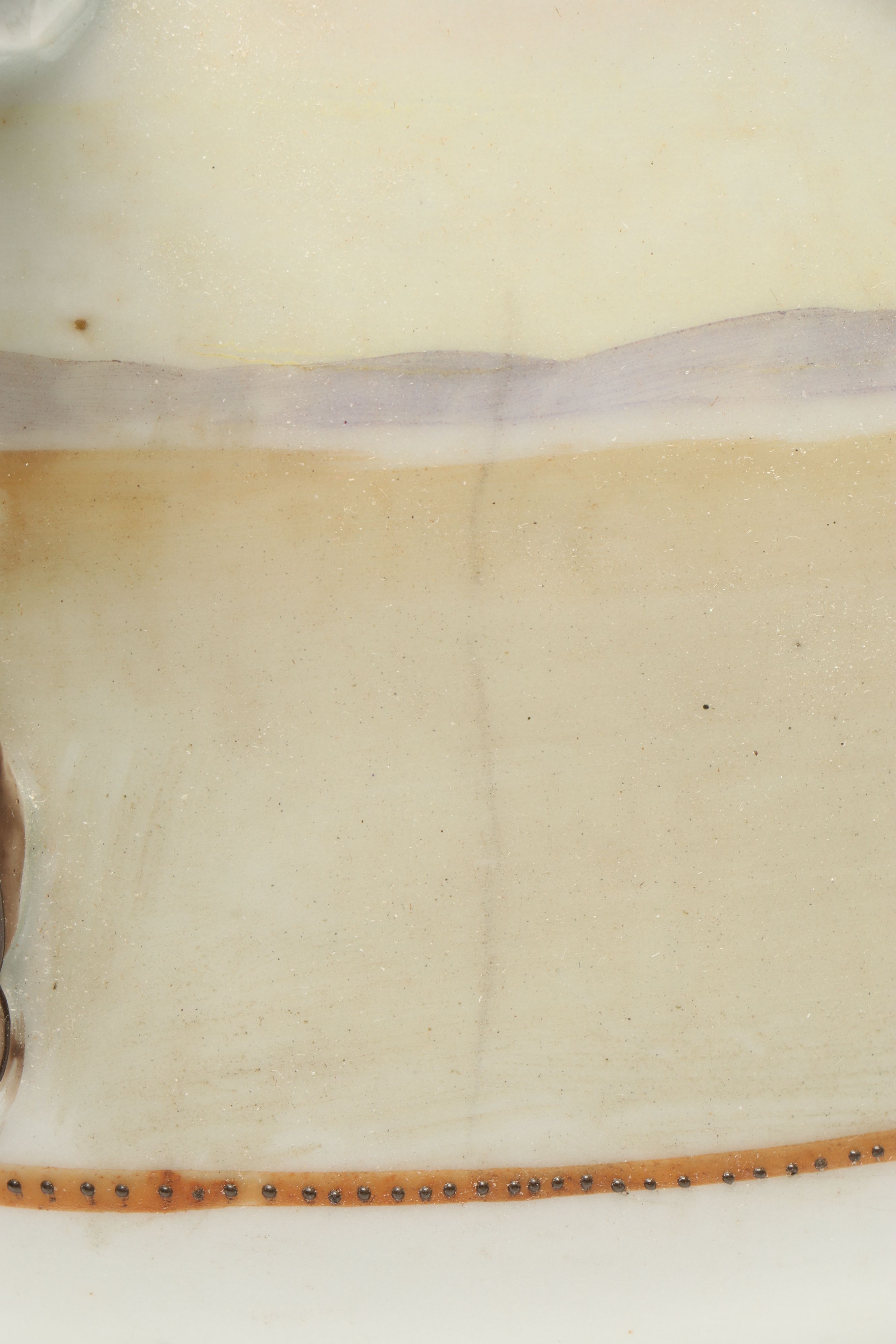 Japanese Export Hand-Painted Porcelain Landscape Pitcher, Early 20th Century