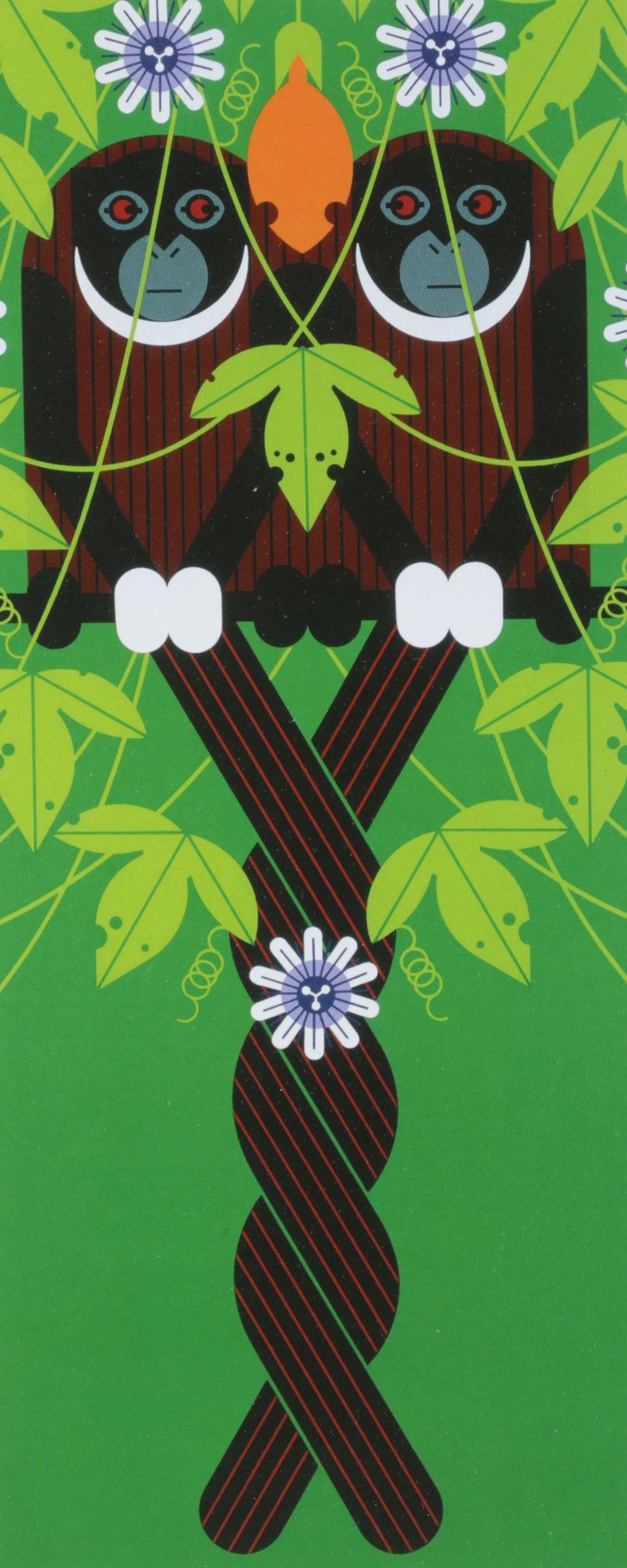 Offset Lithograph After Charley Harper  "Love on a Limb", 1986