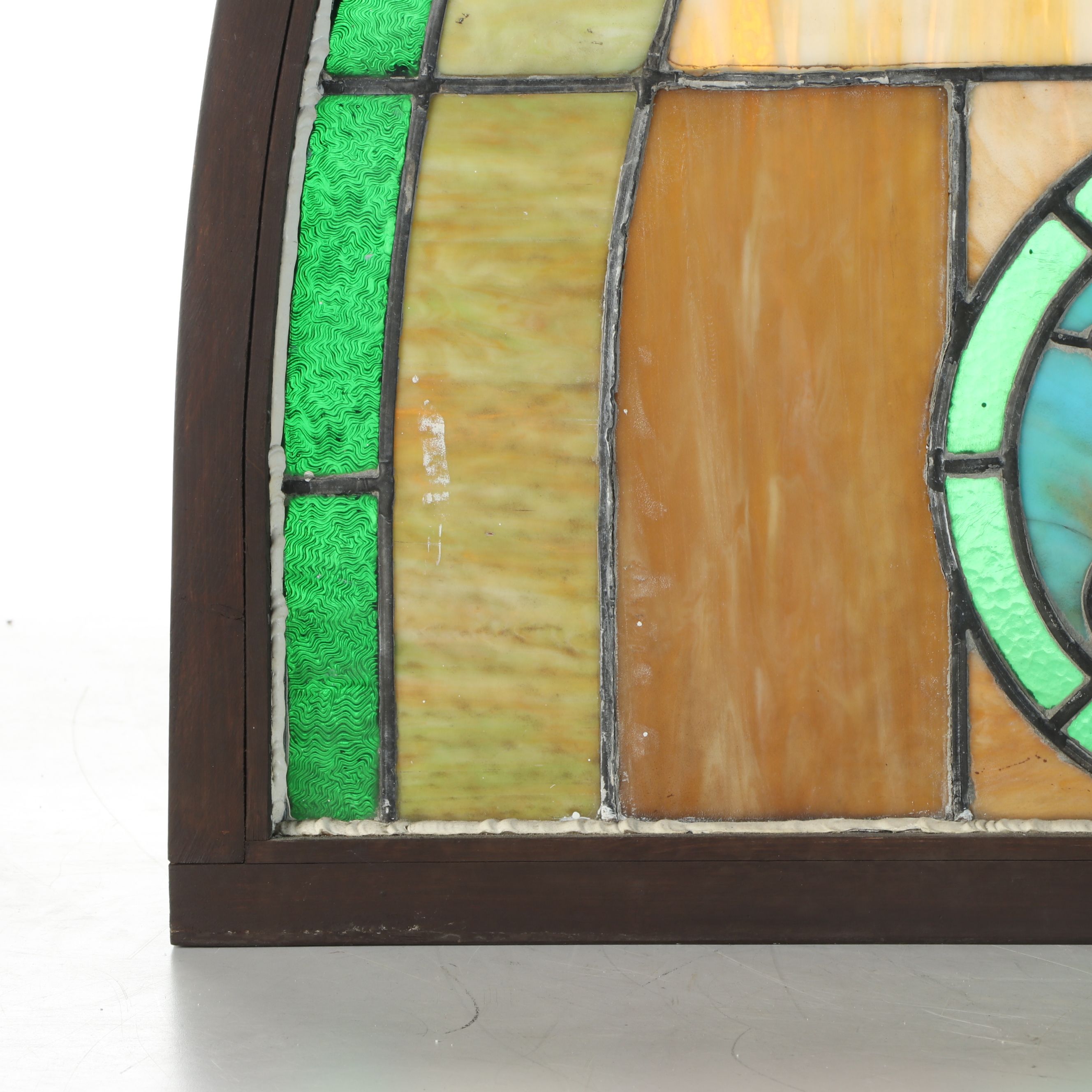 St Peter's Keys Under Arch Stained Glass Window Panel