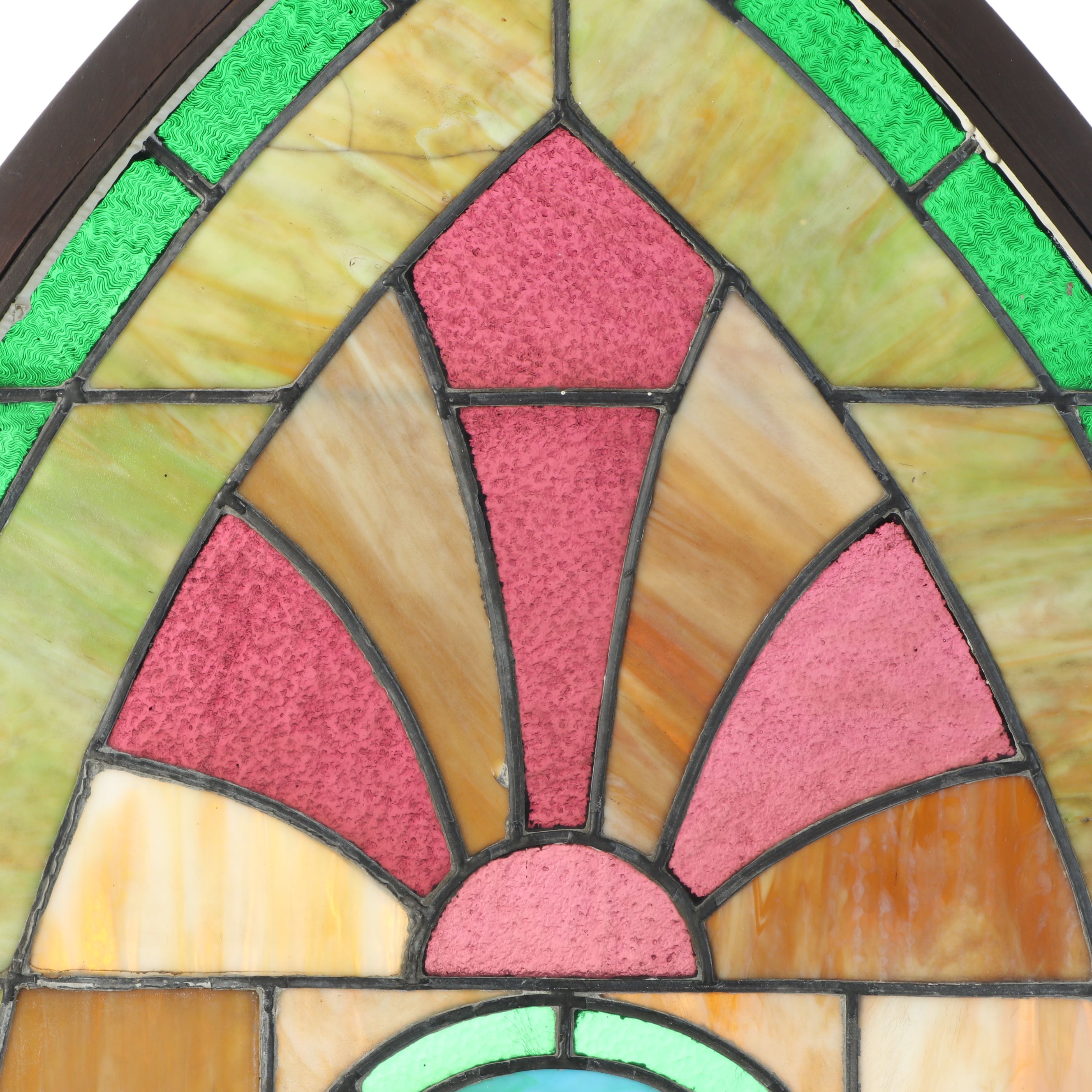 St Peter's Keys Under Arch Stained Glass Window Panel