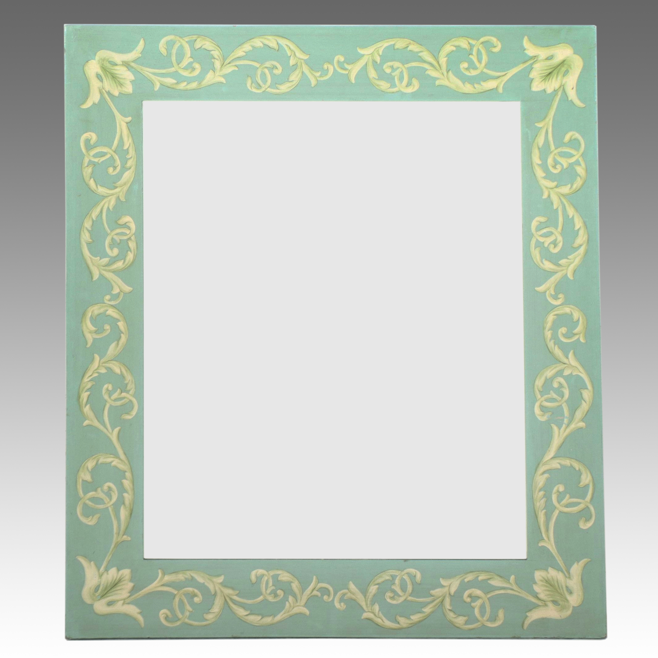 French Style Scrolled Floral Wall Mirror