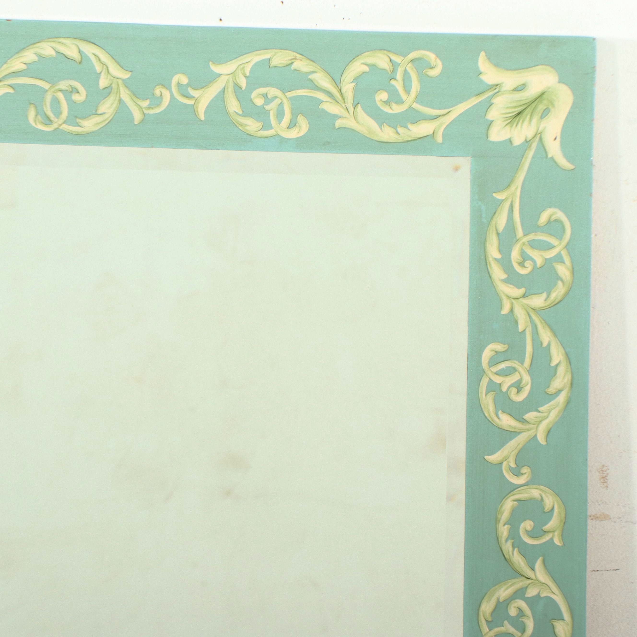 French Style Scrolled Floral Wall Mirror