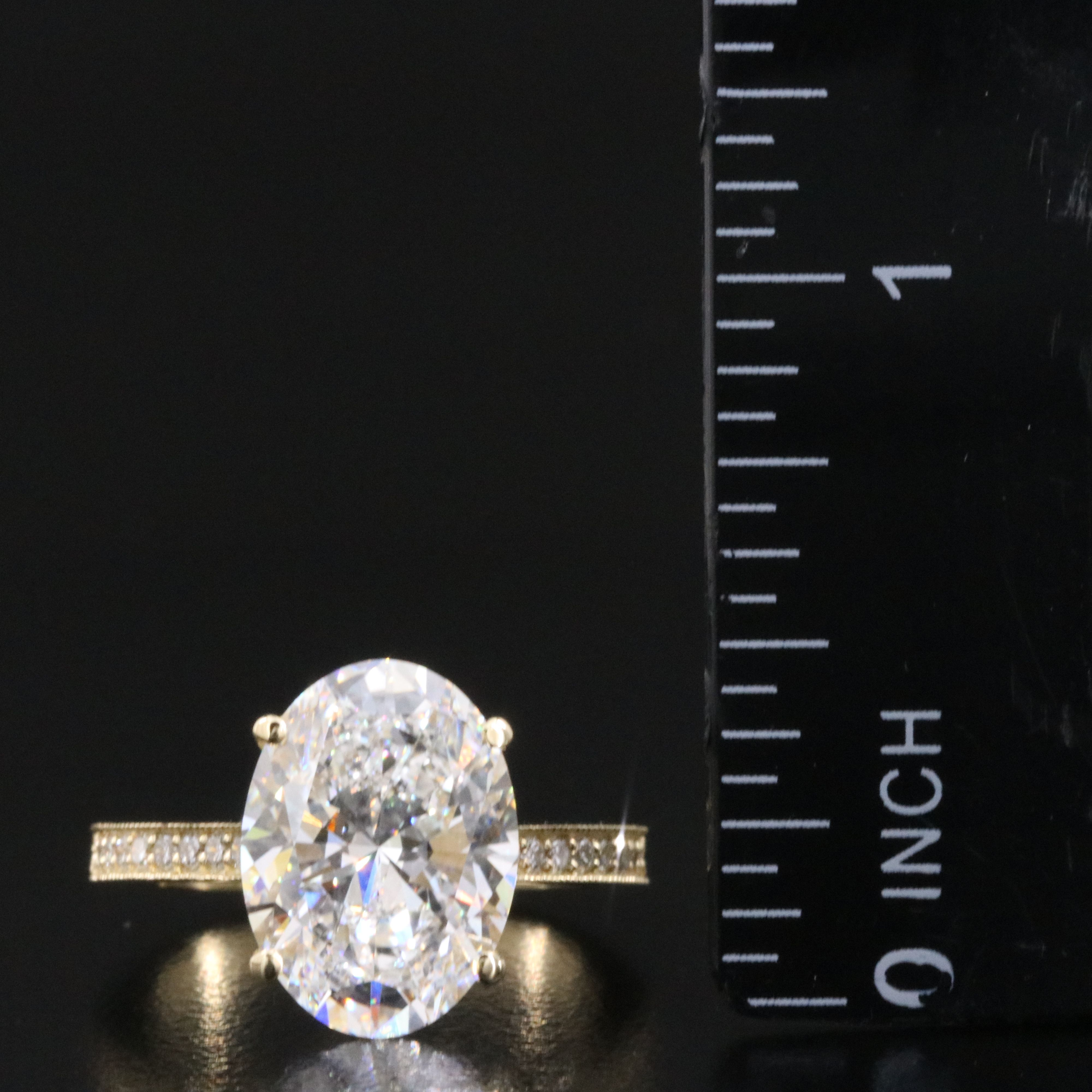 14K 5.24 CTW Lab Grown Diamond Ring