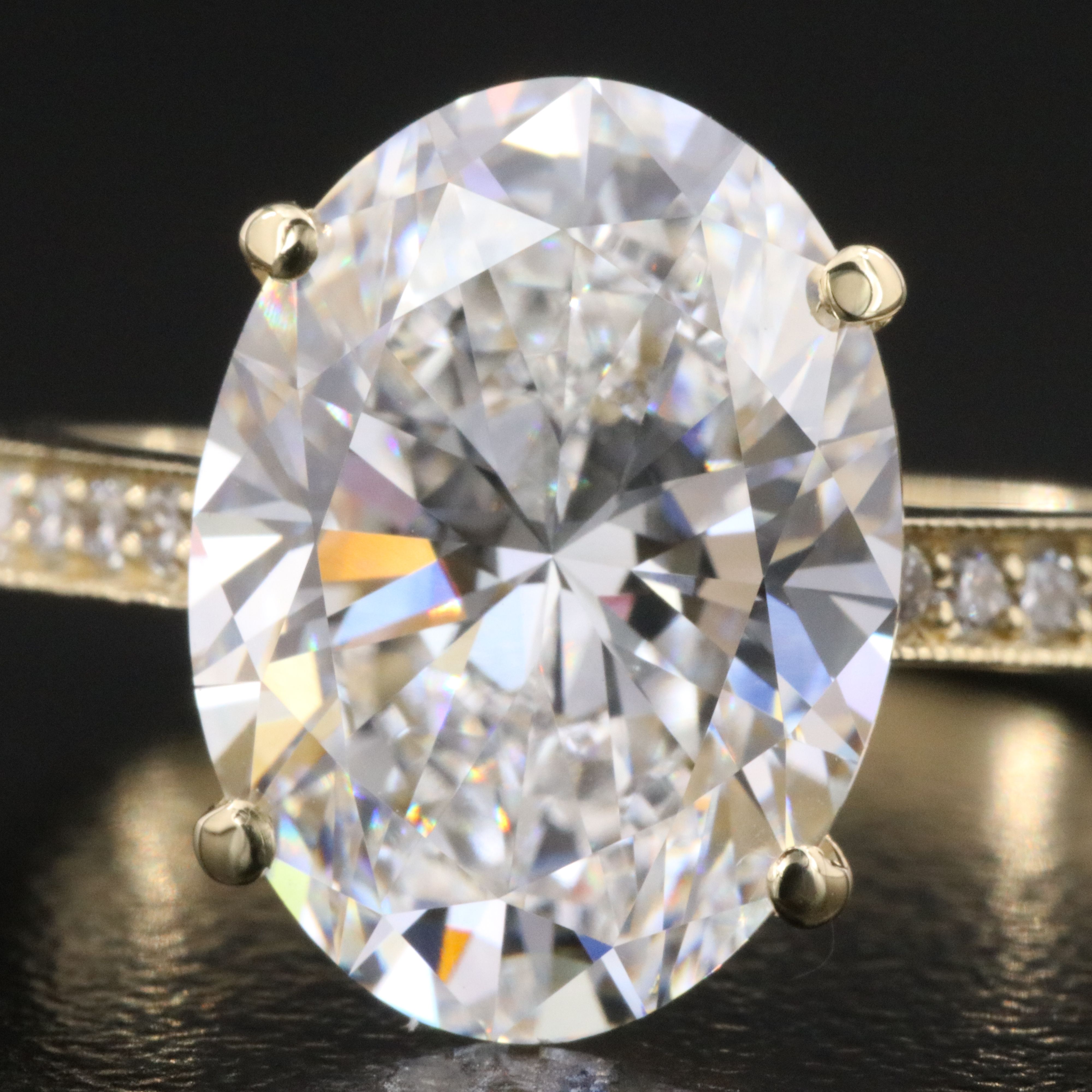 14K 5.24 CTW Lab Grown Diamond Ring