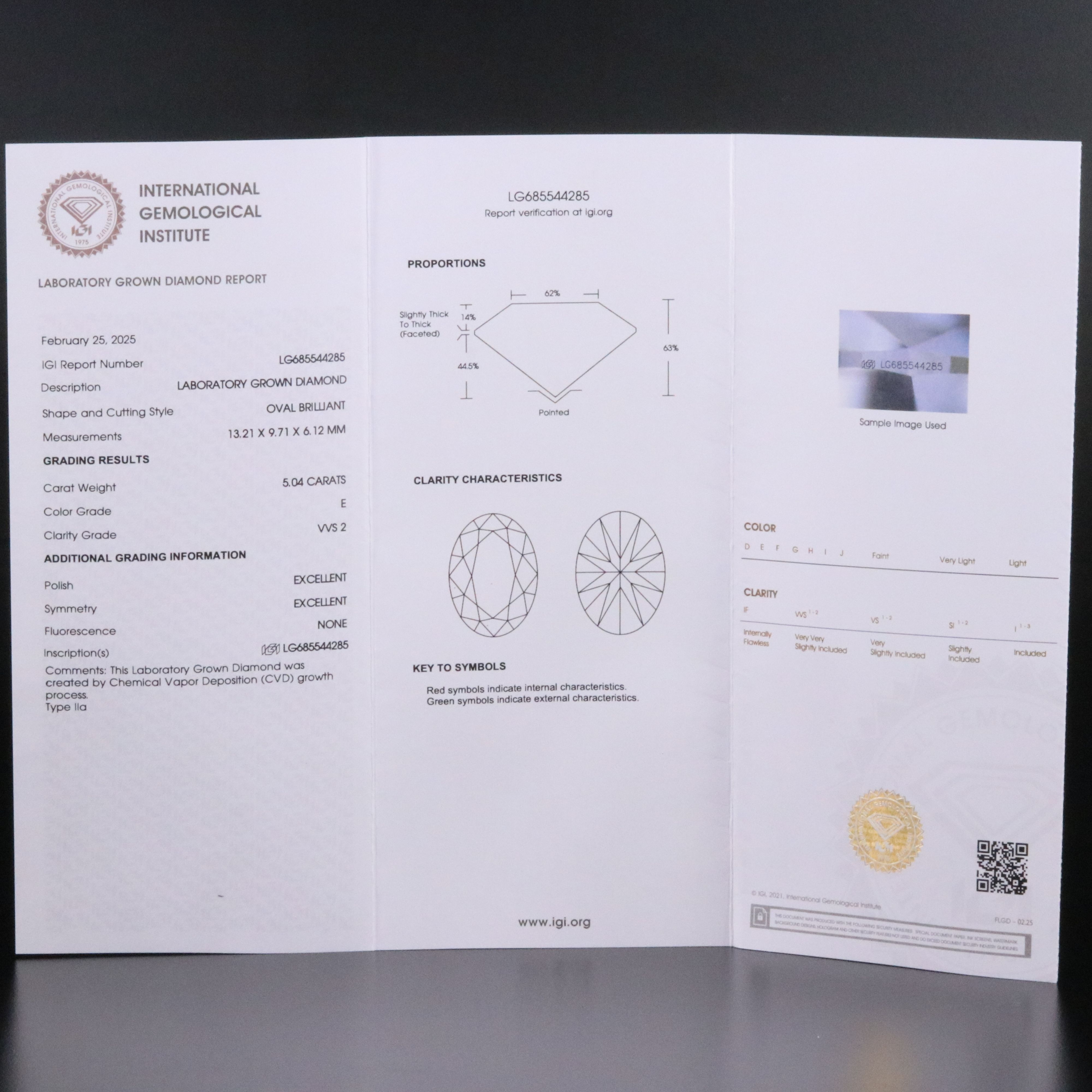 14K 5.24 CTW Lab Grown Diamond Ring