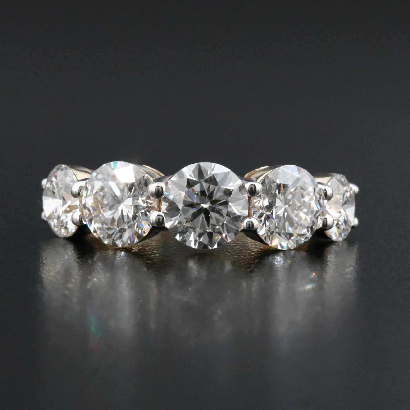 14K 4.33 CTW Lab Grown Diamond Ring