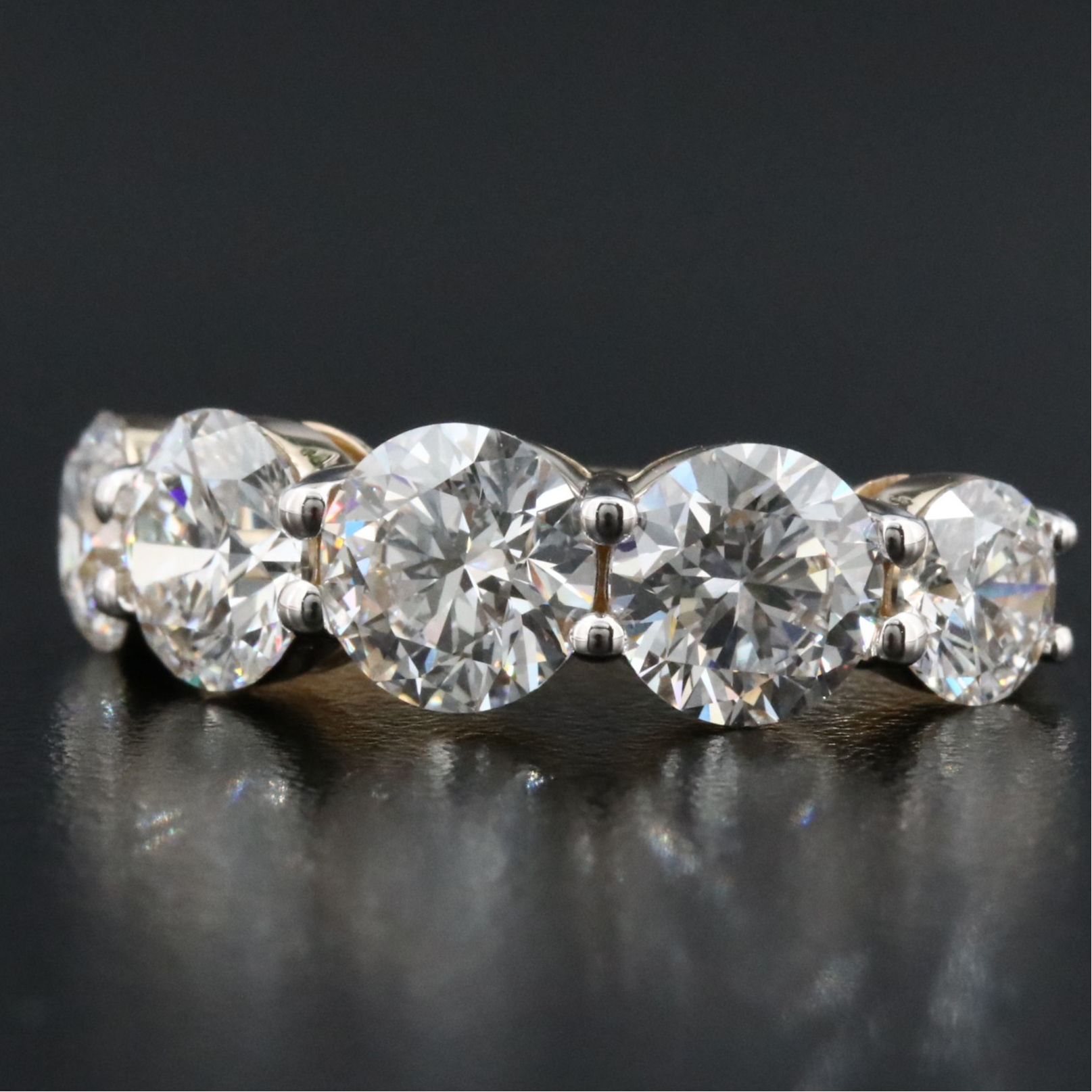 14K 4.33 CTW Lab Grown Diamond Ring