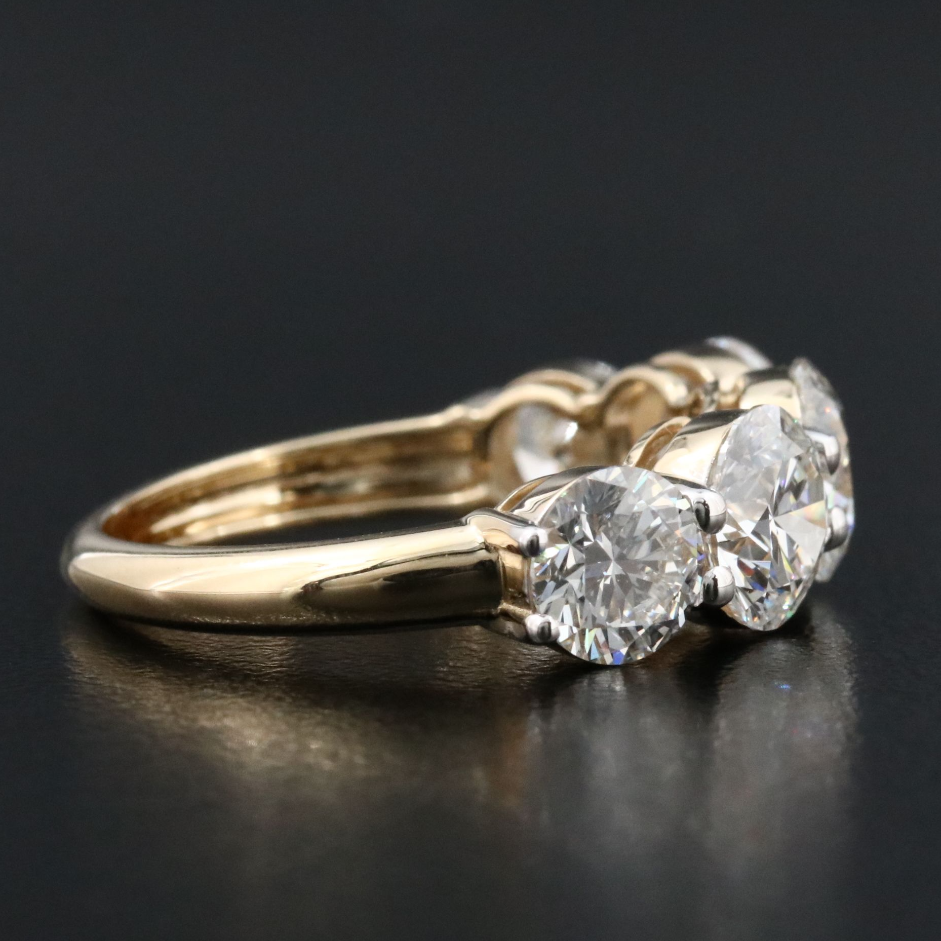 14K 4.33 CTW Lab Grown Diamond Ring