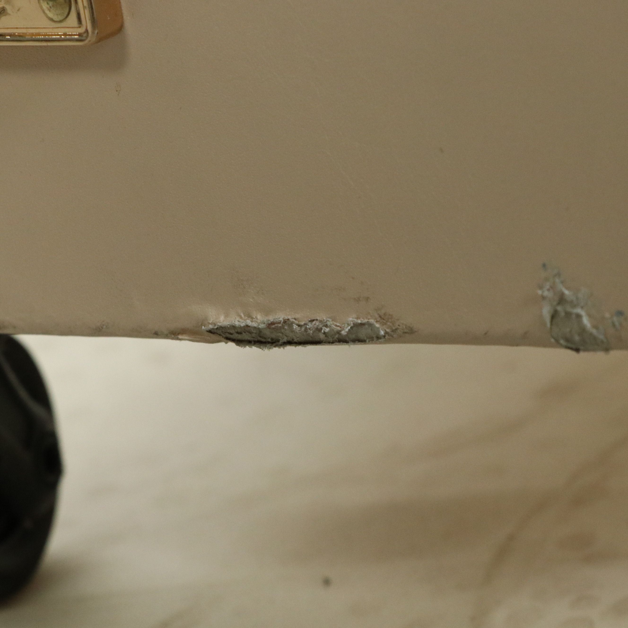 Steamline "The Diplomat" Five-Piece Trunk Luggage Set in Cream and Brown Leather