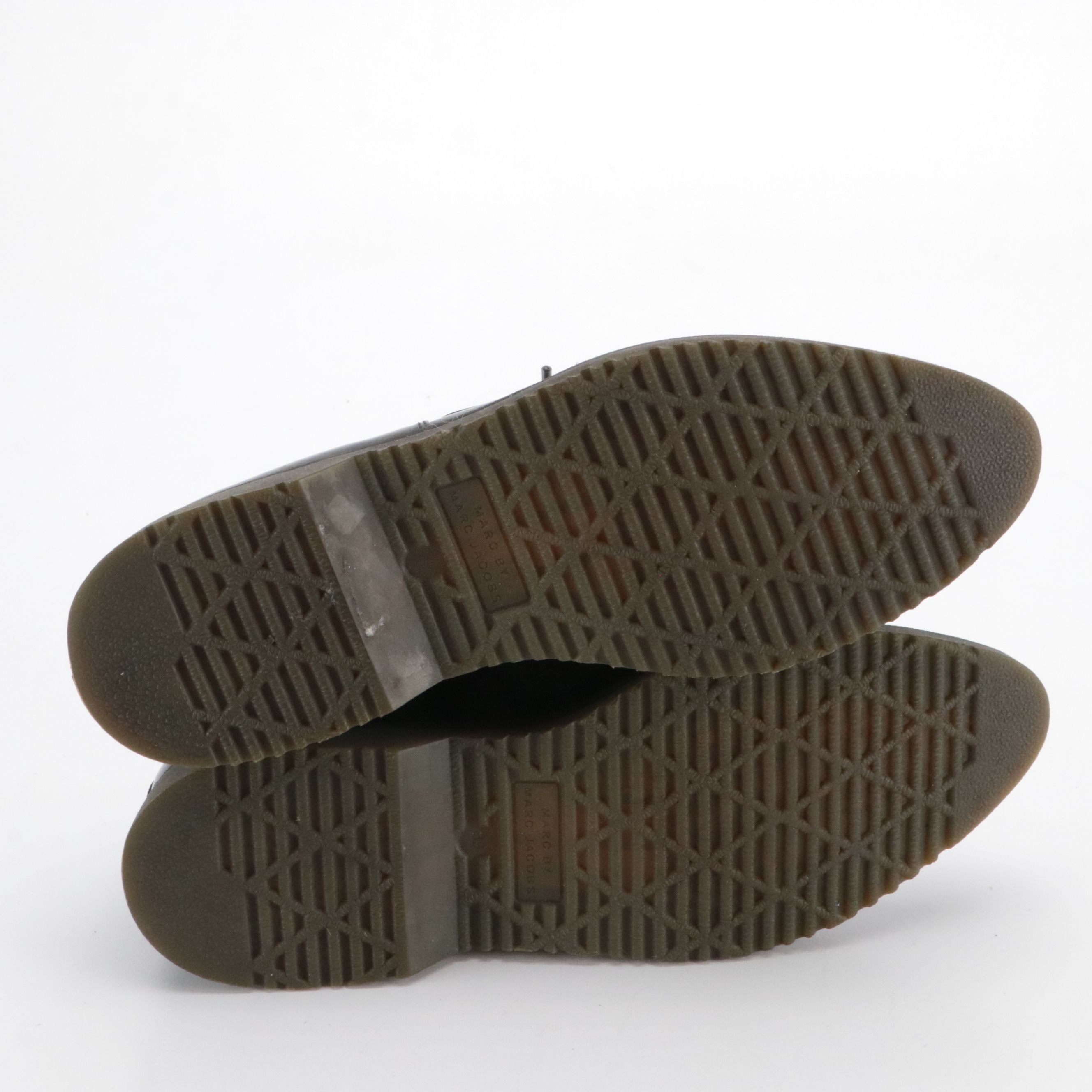 Marc by Marc Jacobs Studded Derby Shoes in Patent Leather and Suede