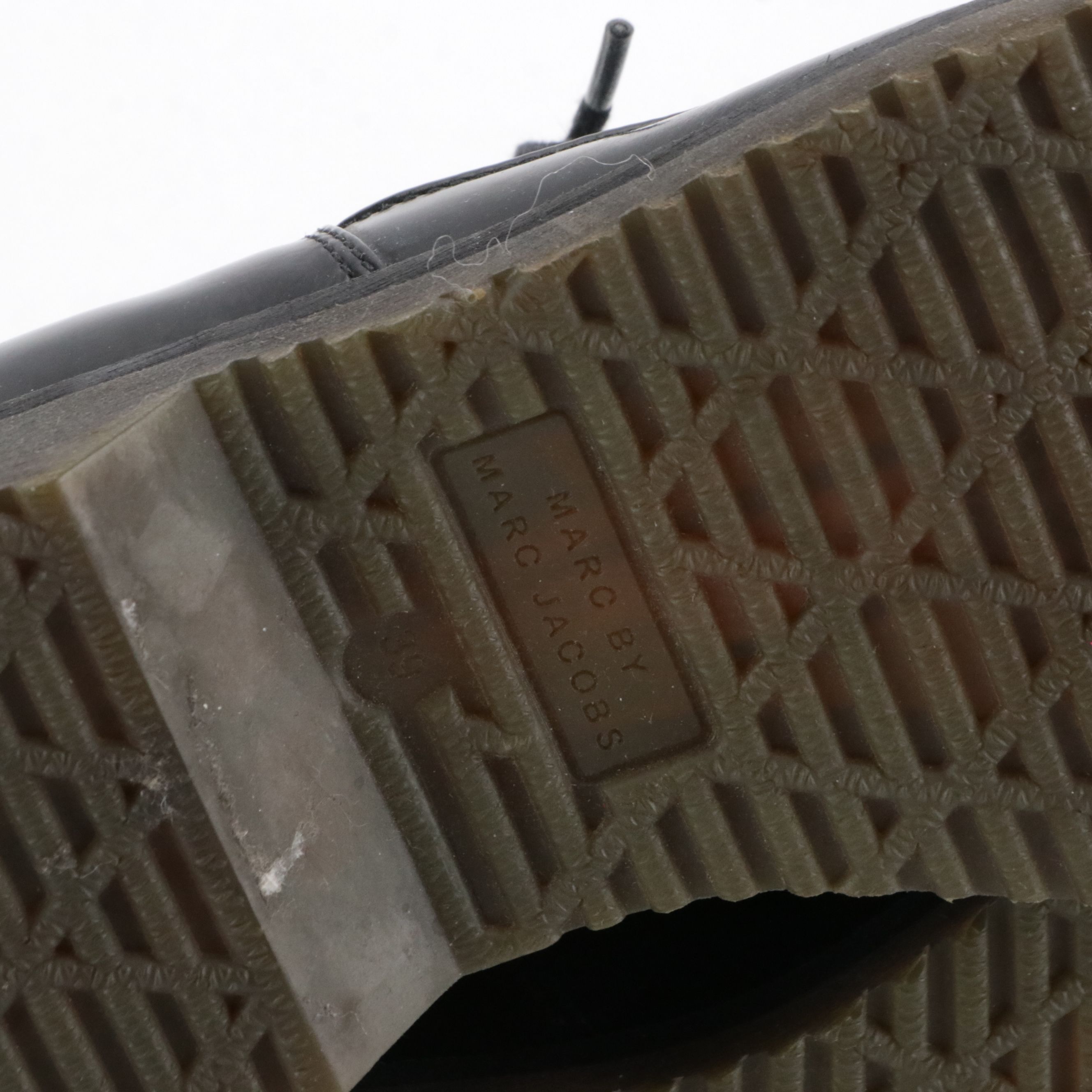 Marc by Marc Jacobs Studded Derby Shoes in Patent Leather and Suede