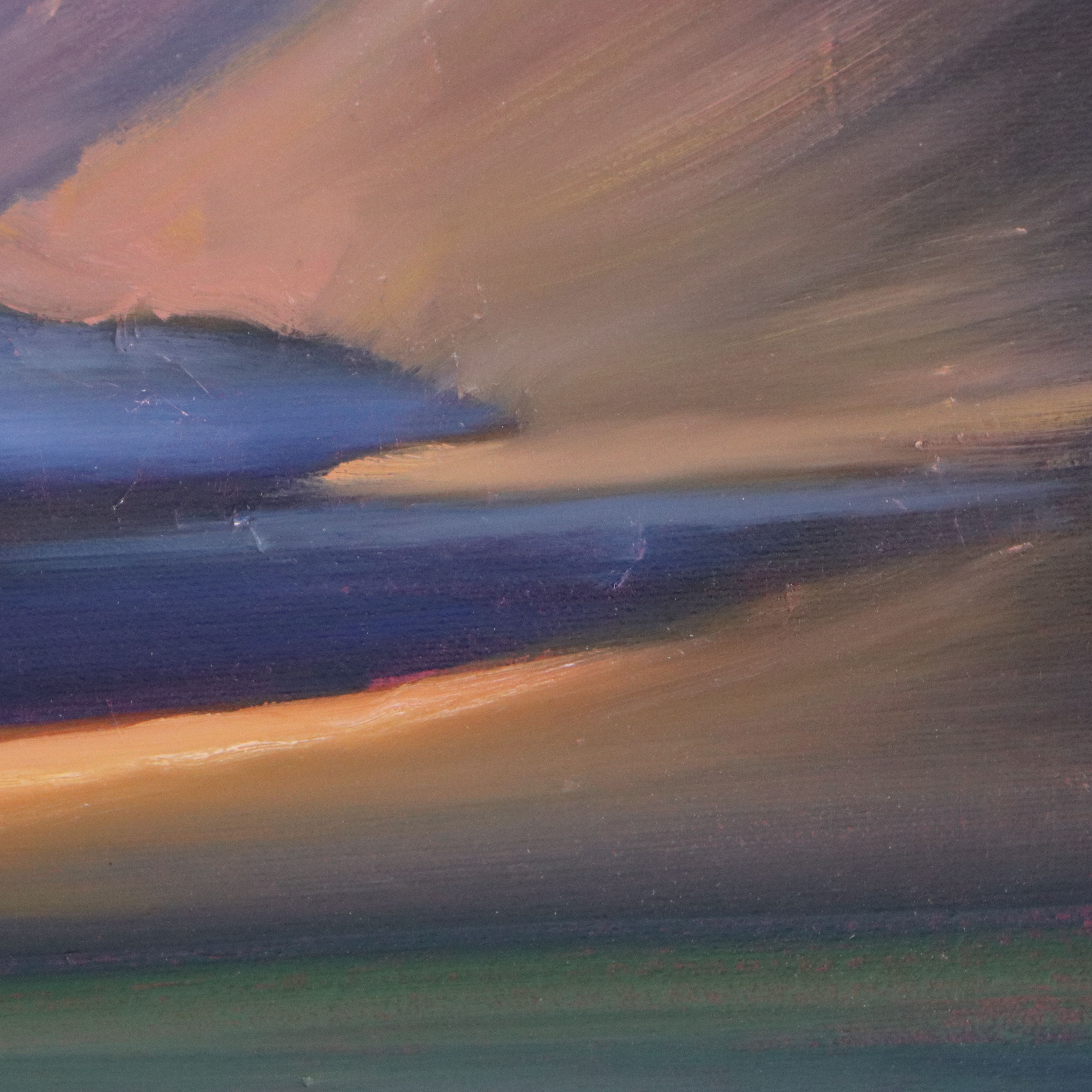 Jay Wilford Oil Painting "Prairie Squall," 21st Century