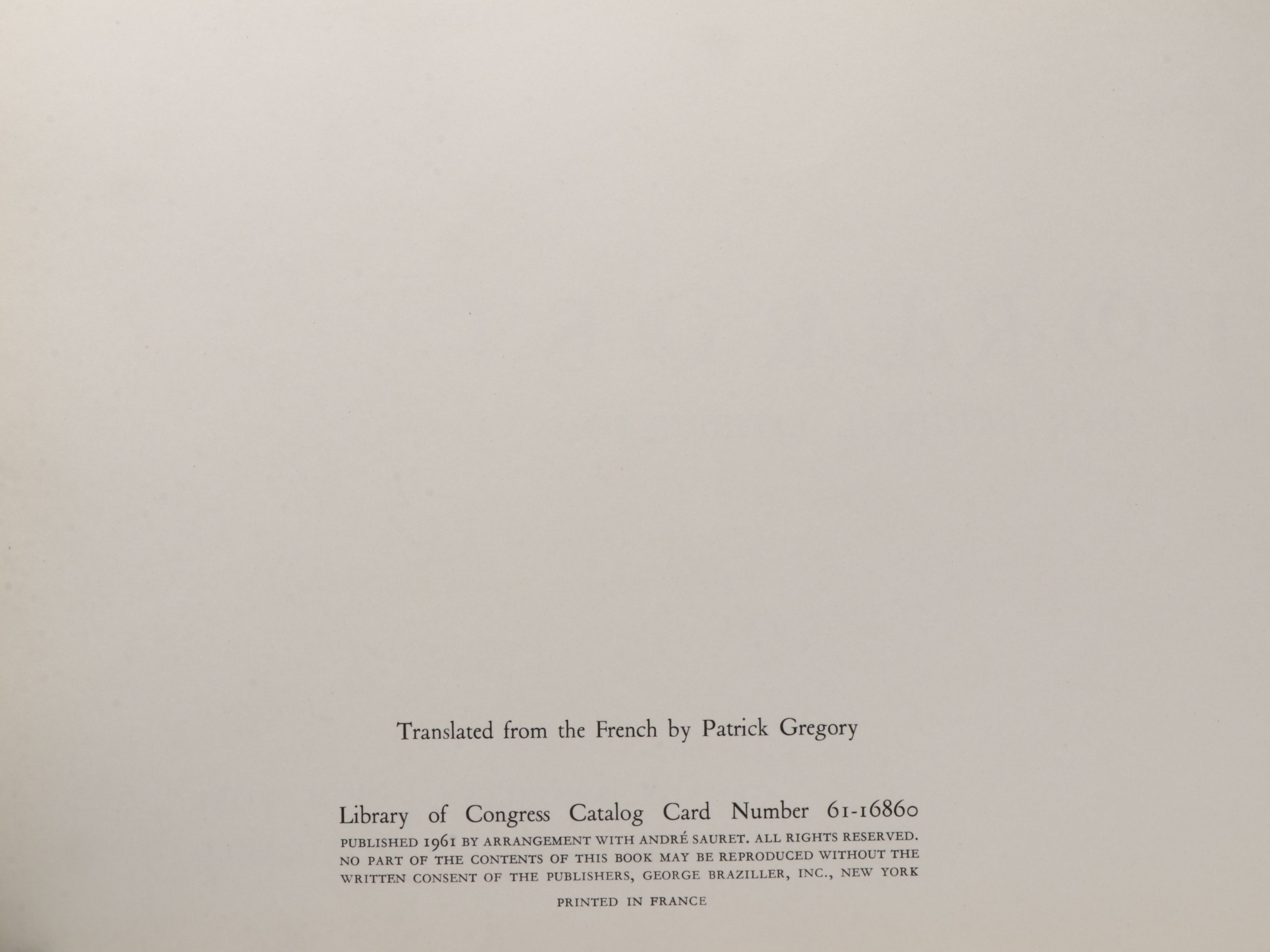 First American Edition "Picasso: Toreros" by Jaime Sabartés, 1961