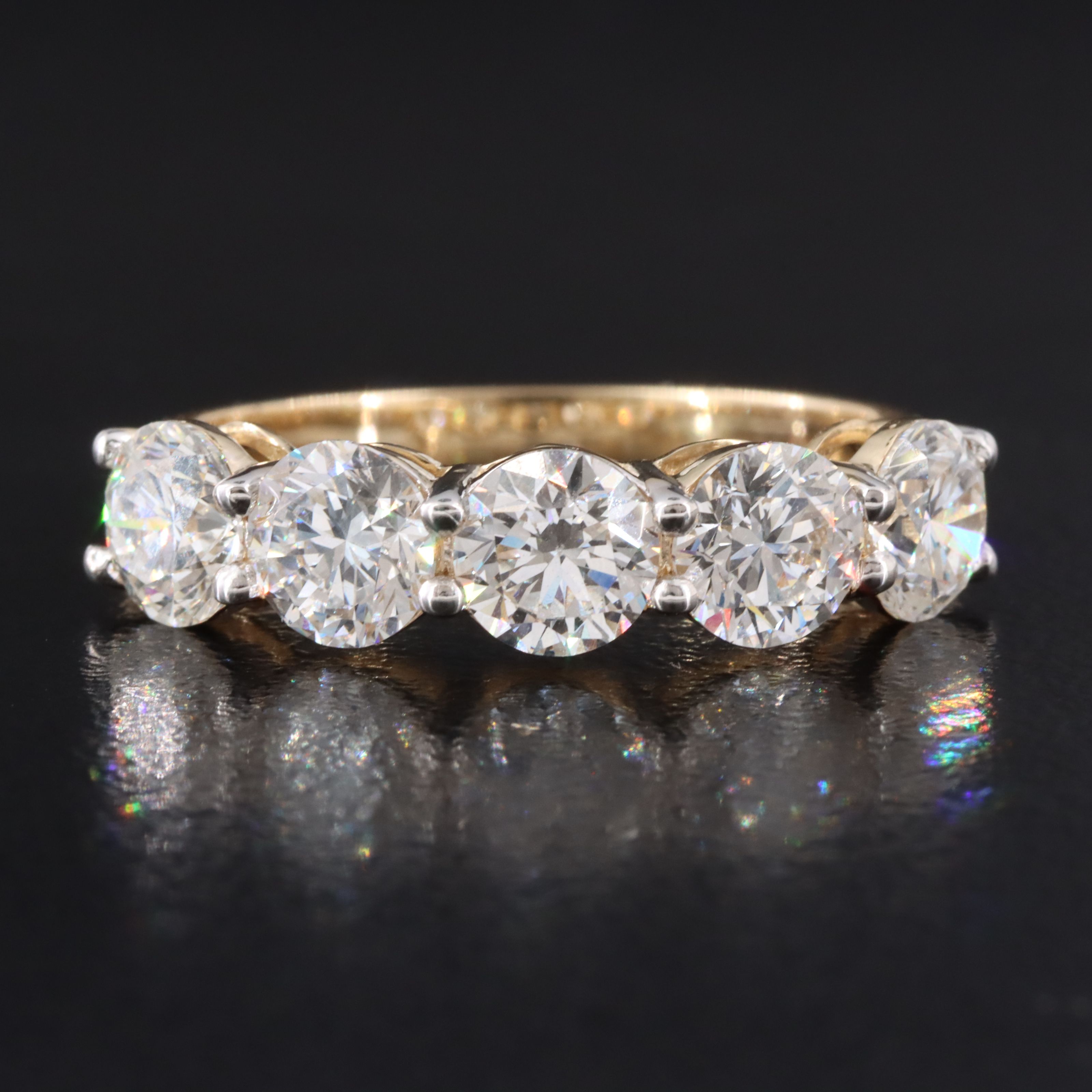 14K 2.72 CTW Lab Grown Diamond Ring